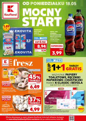 Leták Kaufland Polsko 18.5.-20.5.2026 - Silný start