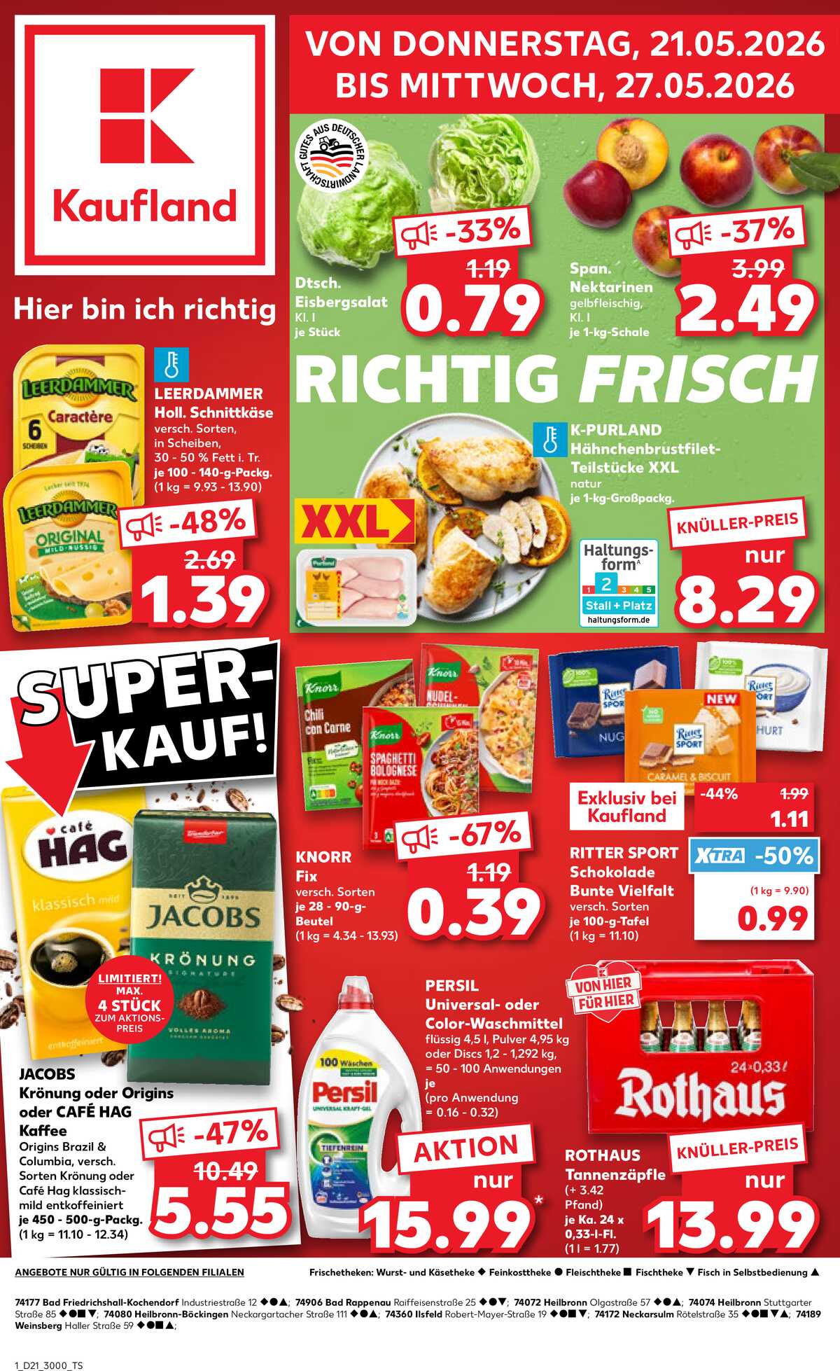 Leták Kaufland Německo 21.5.-27.5.2026 strana 1