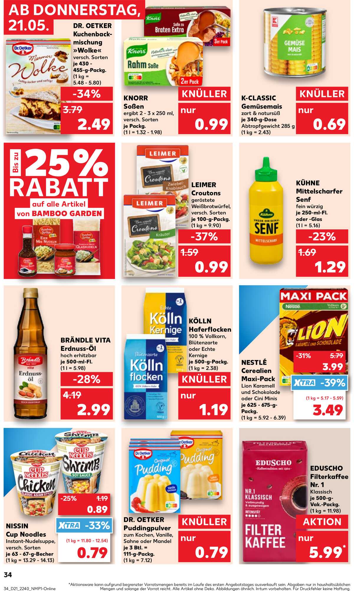 Leták Kaufland Německo 21.5.-27.5.2026 strana 34