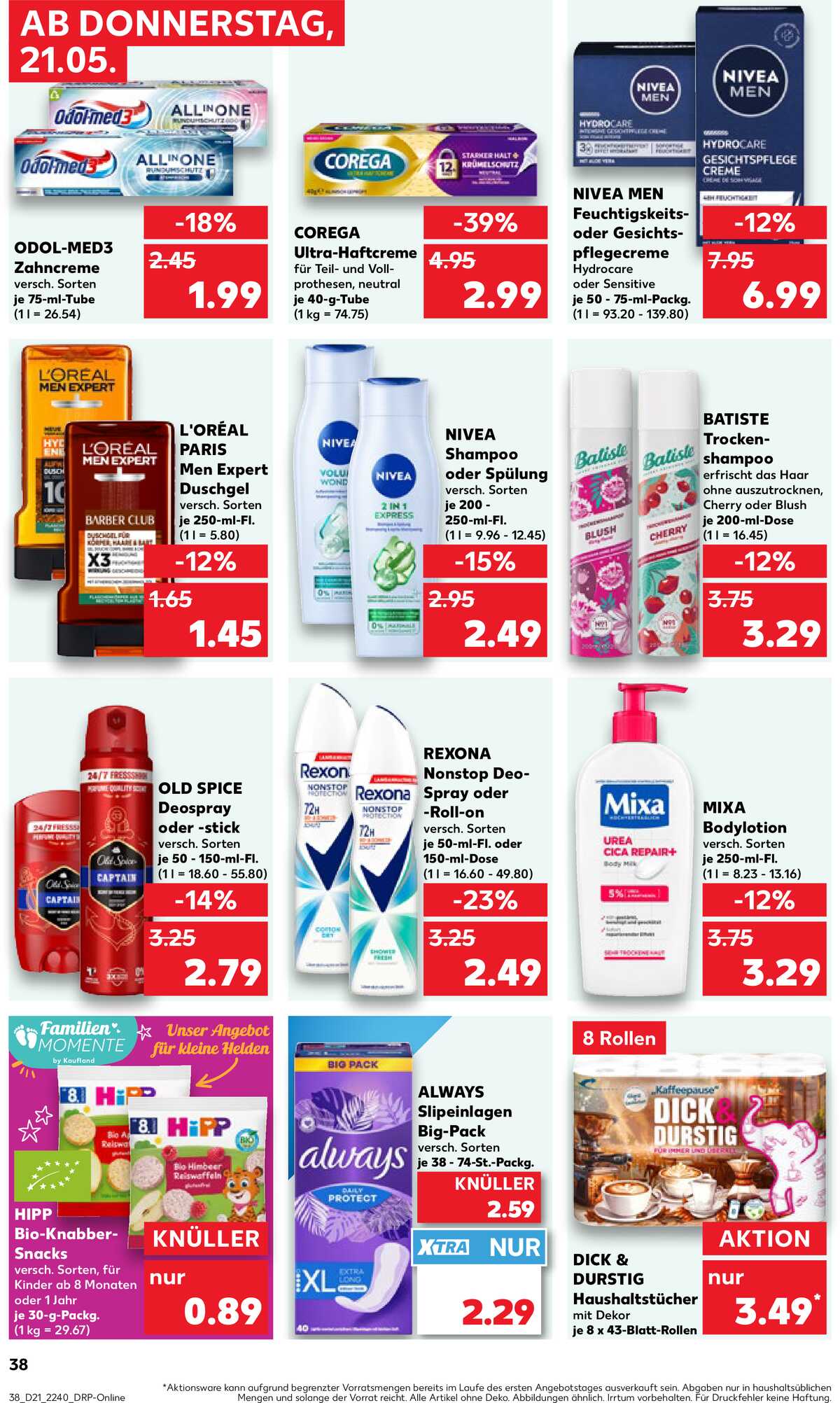 Leták Kaufland Německo 21.5.-27.5.2026 strana 38