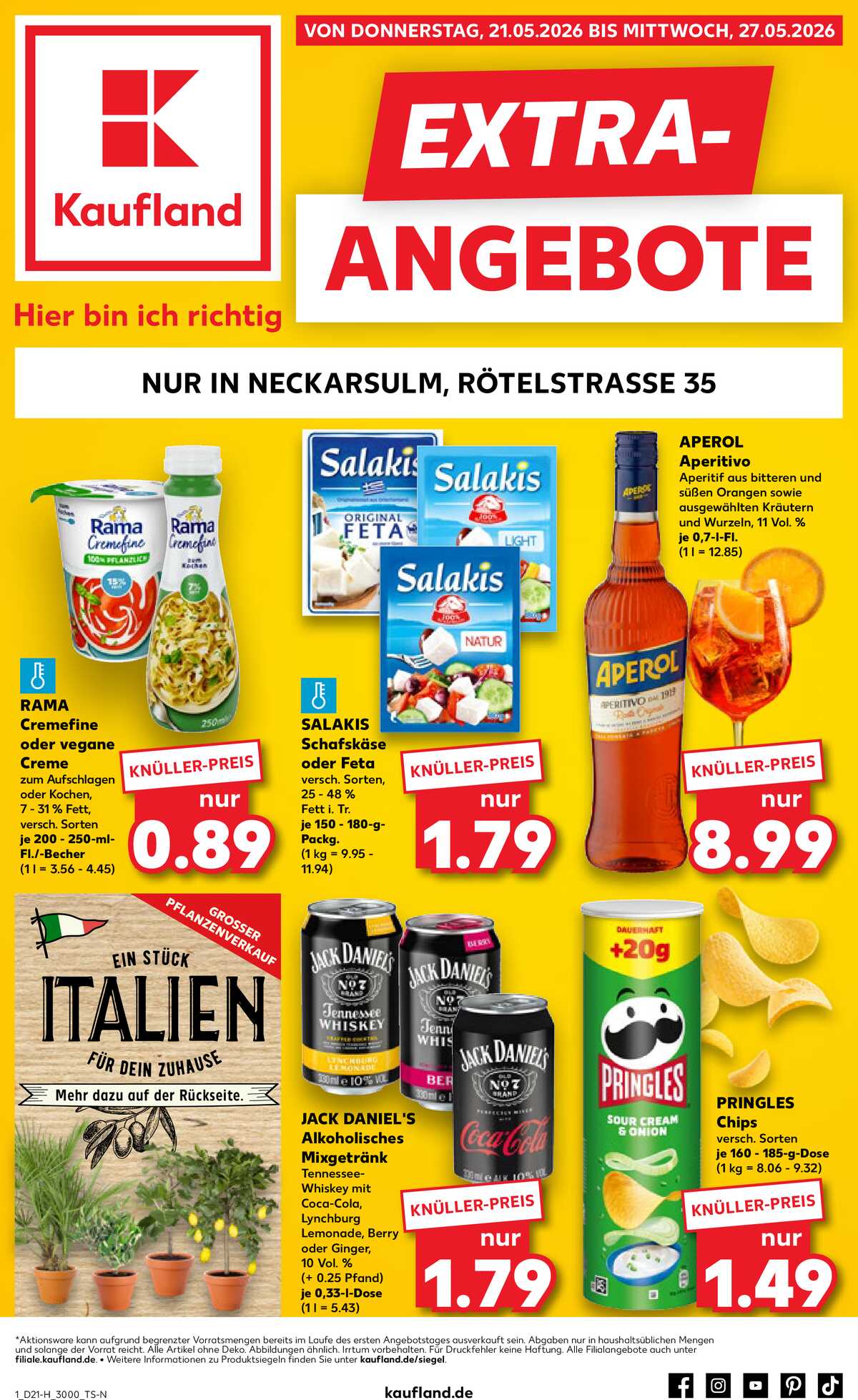 Leták Kaufland Německo 21.5.-27.5.2026 strana 1