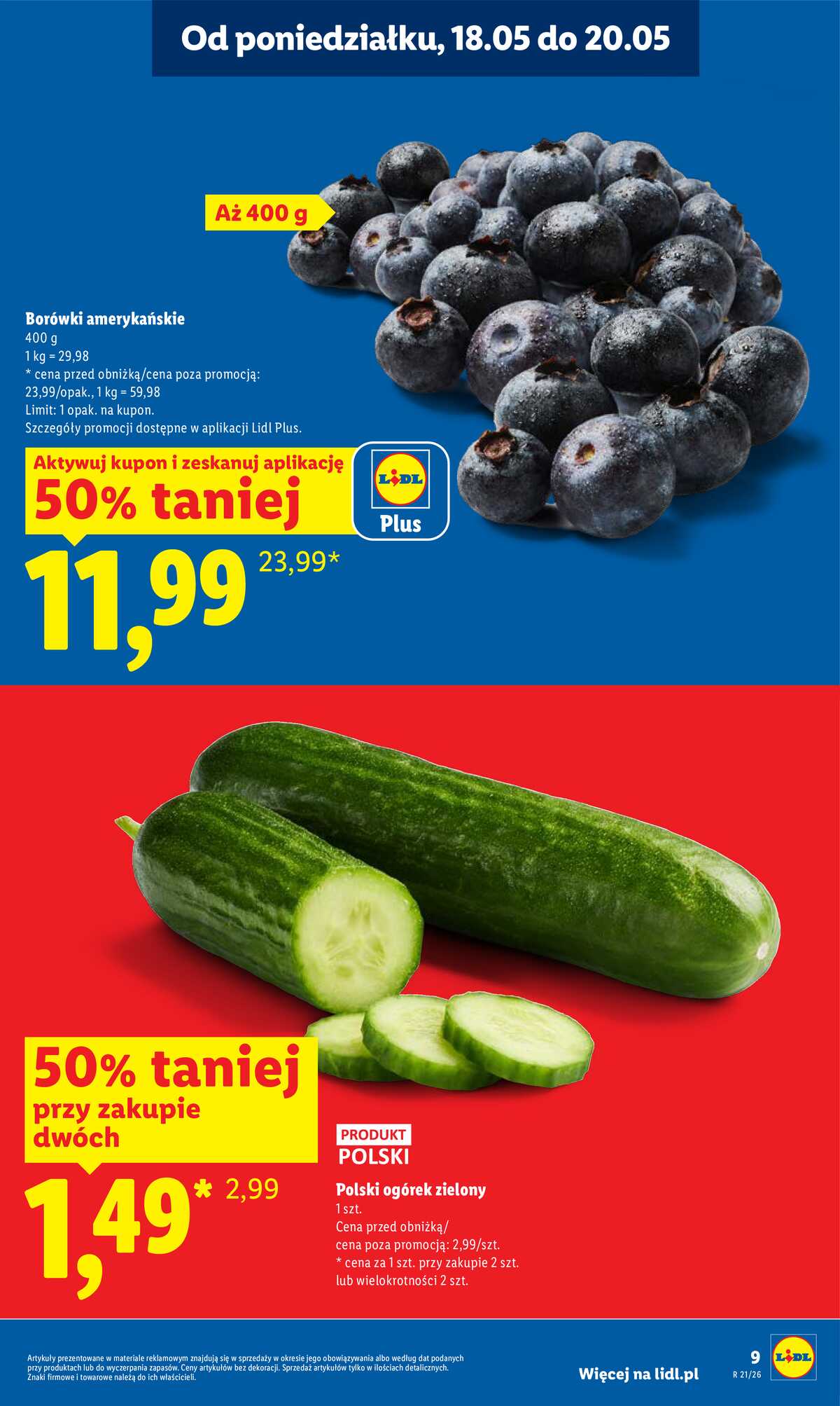 Leták Lidl Polsko 18.5.-20.5.2026 - Zpravodaj platný od 18.05 do 20.05 strana 9