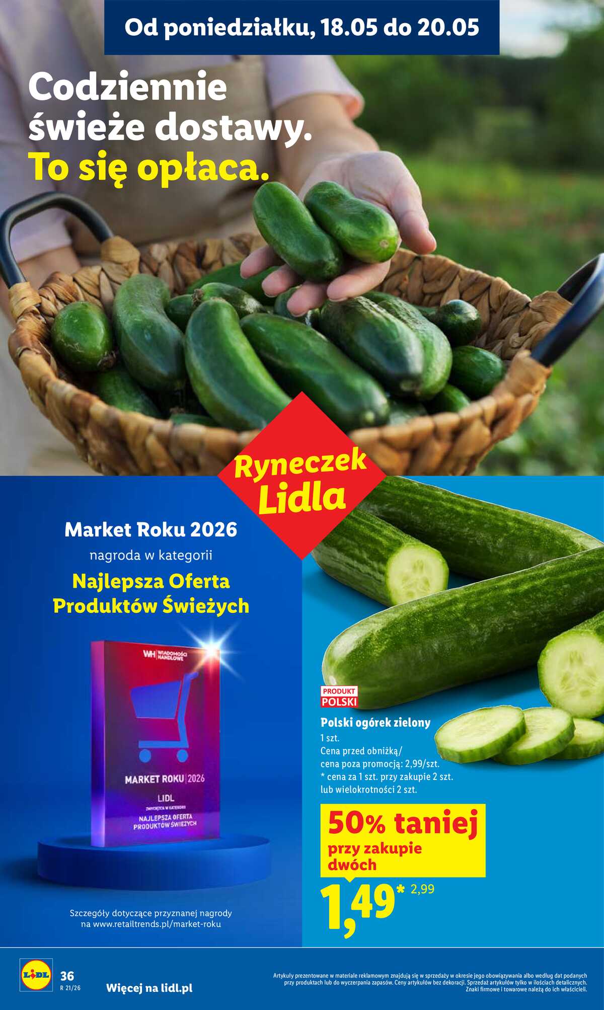Leták Lidl Polsko 18.5.-20.5.2026 - Zpravodaj platný od 18.05 do 20.05 strana 36