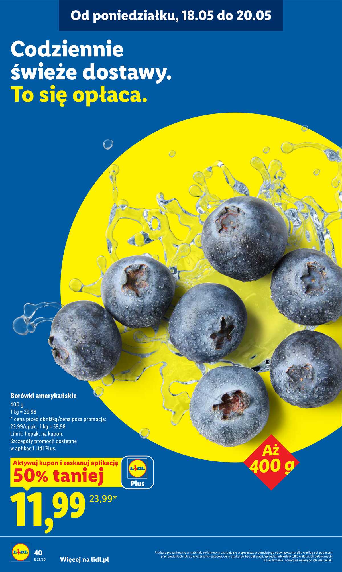 Leták Lidl Polsko 18.5.-20.5.2026 - Zpravodaj platný od 18.05 do 20.05 strana 40