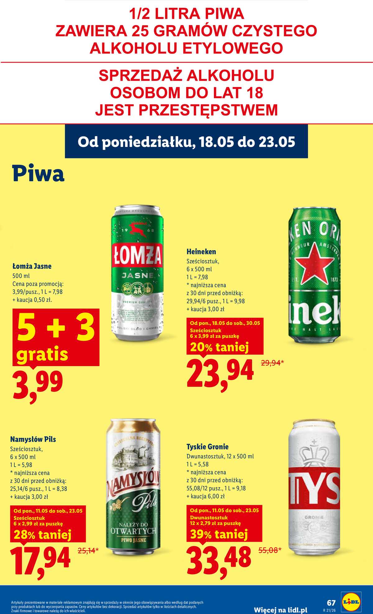 Leták Lidl Polsko 18.5.-20.5.2026 - Zpravodaj platný od 18.05 do 20.05 strana 69
