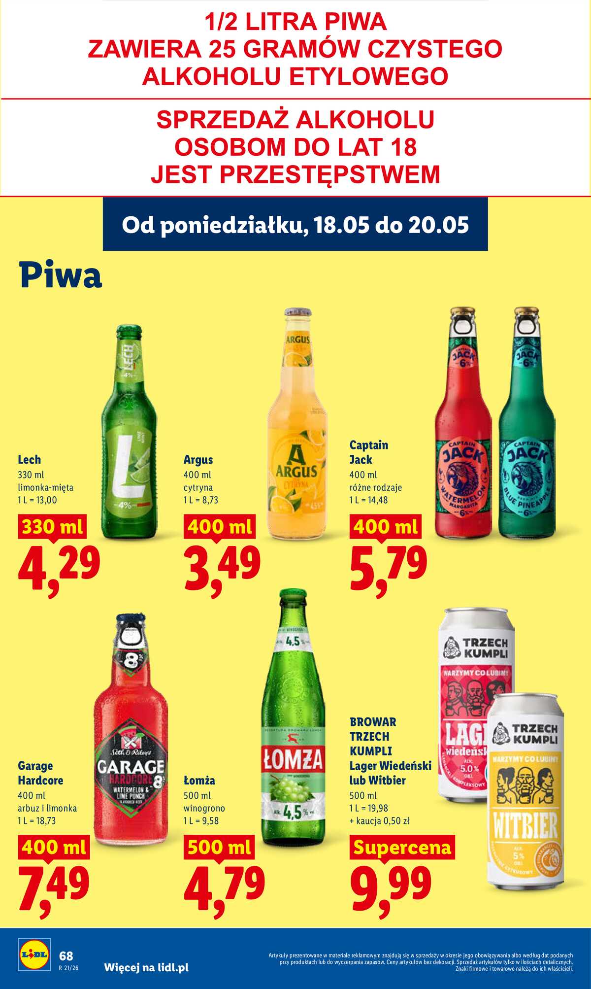 Leták Lidl Polsko 18.5.-20.5.2026 - Zpravodaj platný od 18.05 do 20.05 strana 70