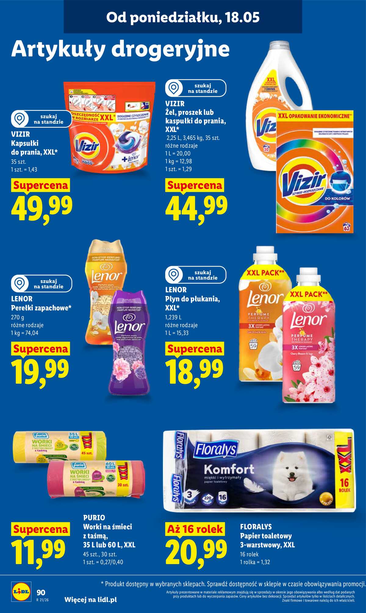 Leták Lidl Polsko 18.5.-20.5.2026 - Zpravodaj platný od 18.05 do 20.05 strana 94