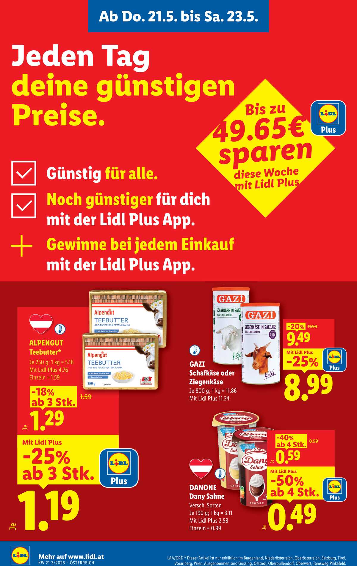 Leták Lidl Rakousko 21.5.-27.5.2026 strana 2