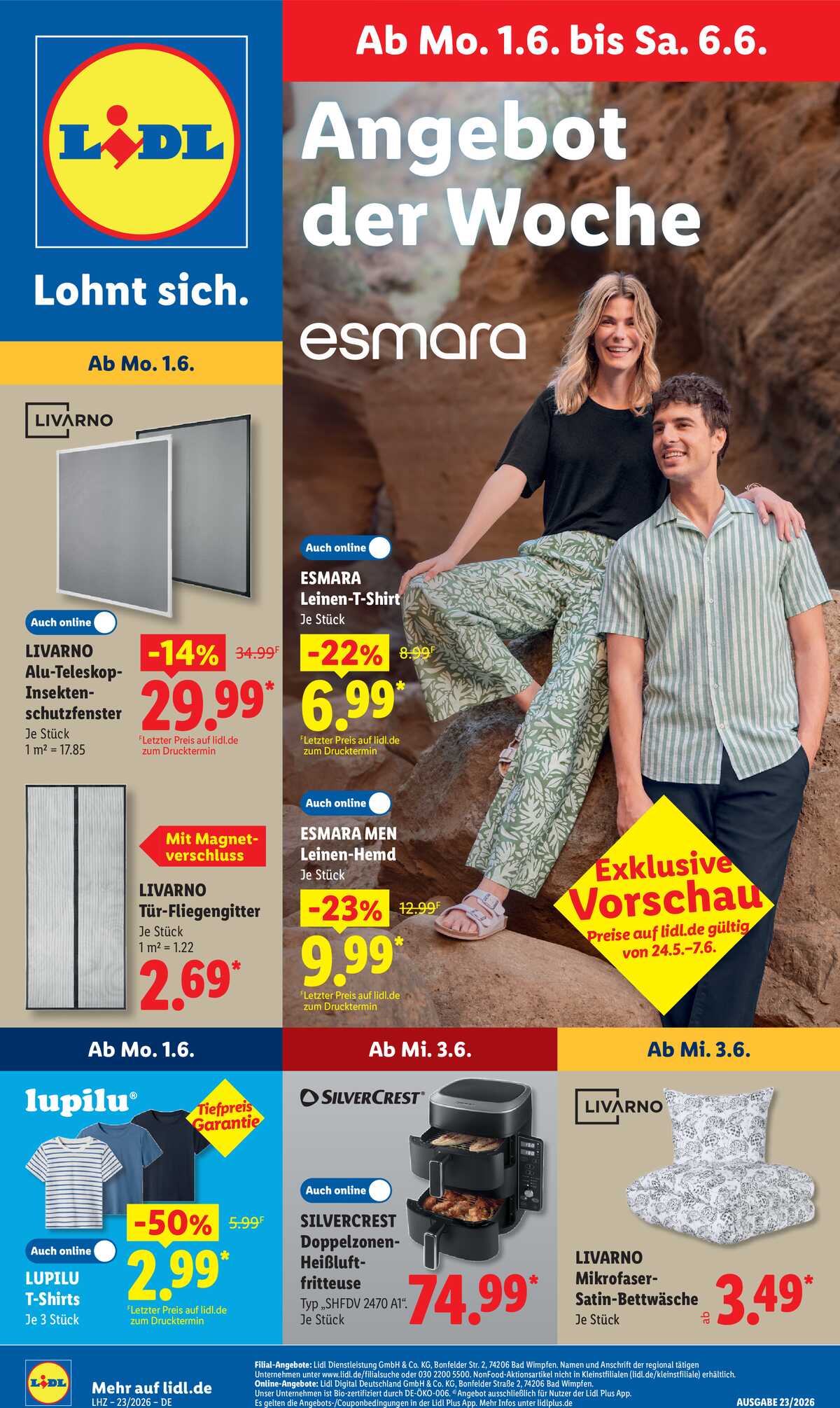 Leták Lidl Německo 1.6.-6.6.2026 strana 1