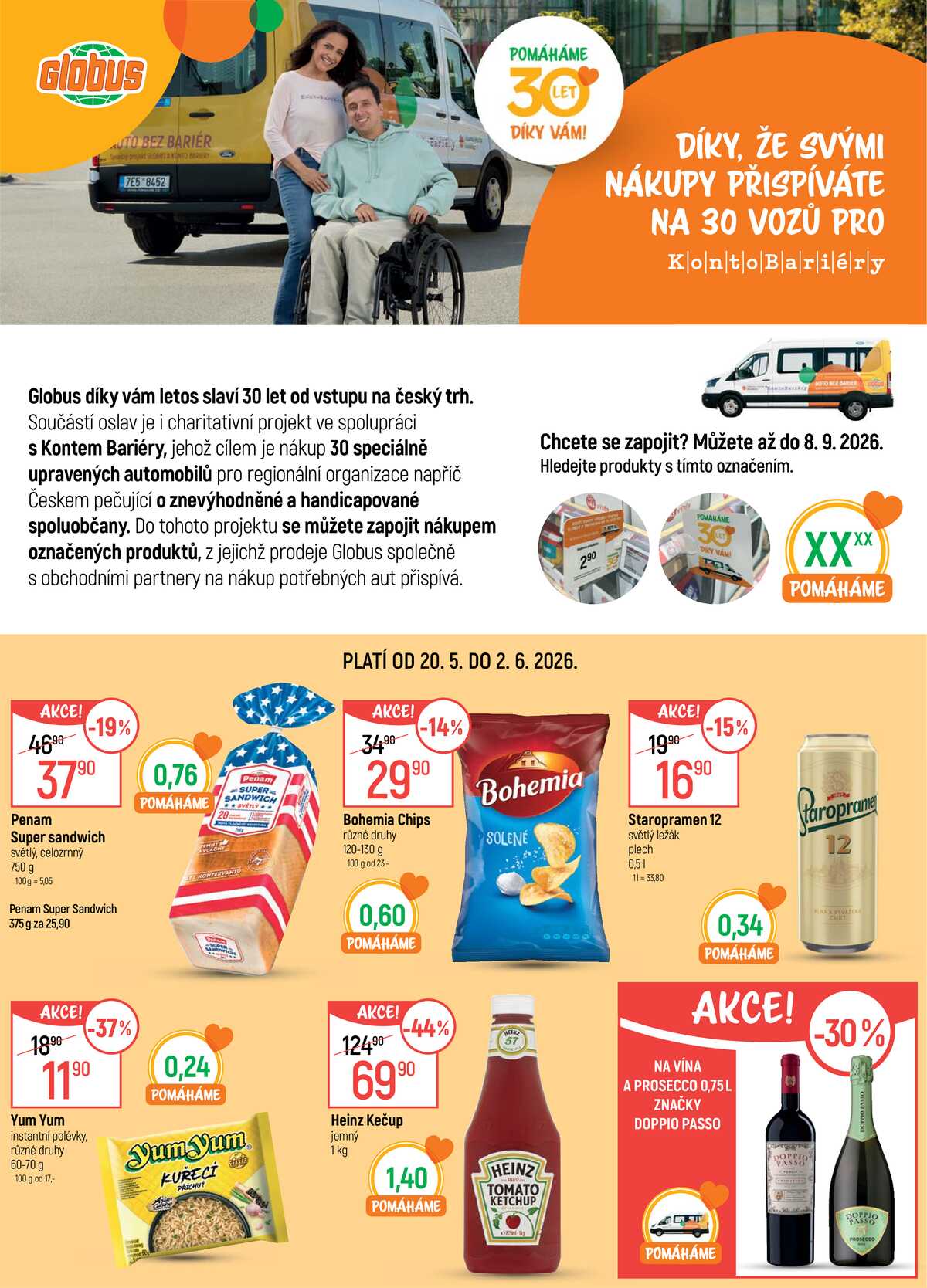 Akční leták Globus 20.5. - 2.6.2026 - Globus Chomutov strana 1