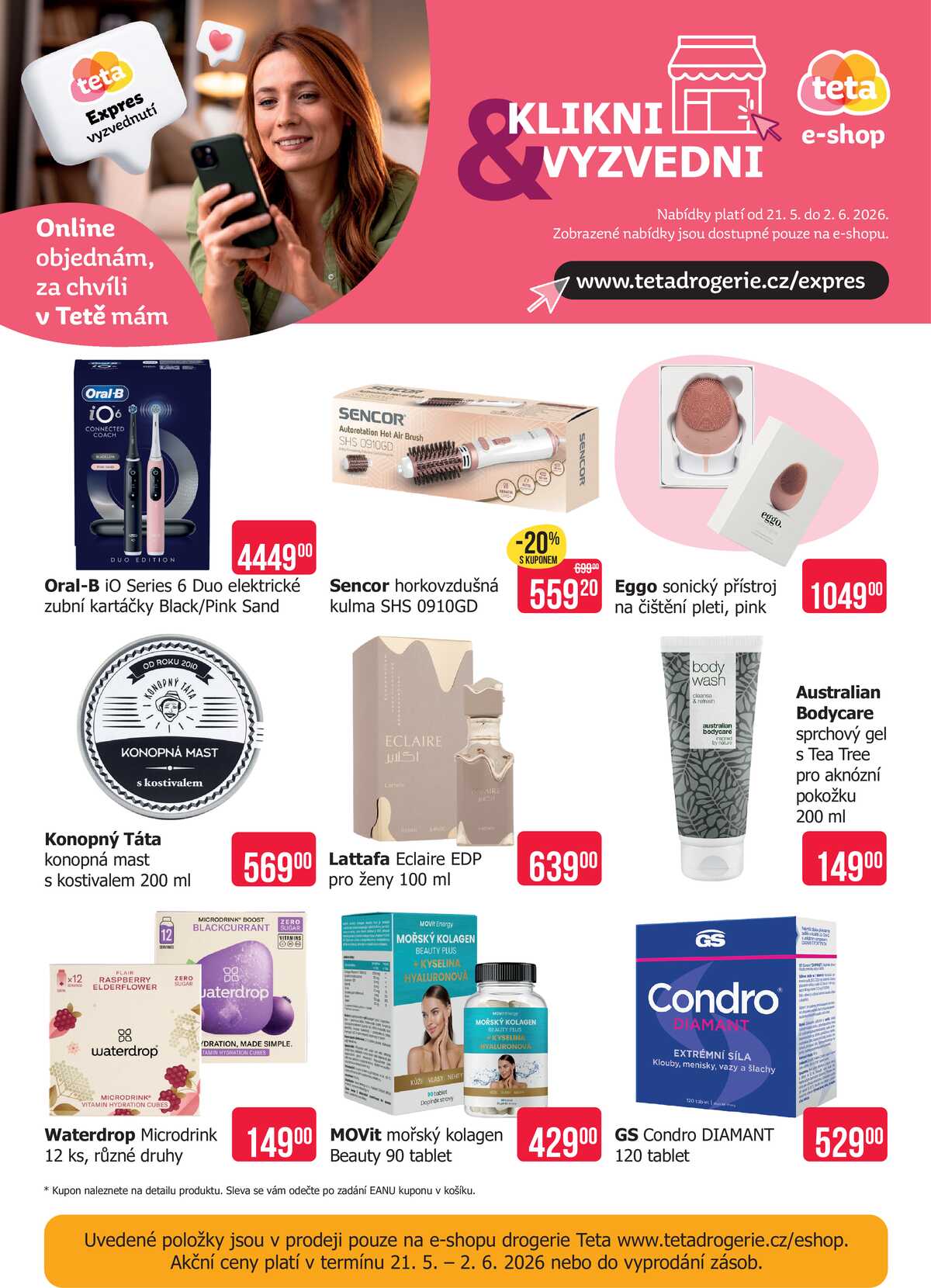 Teta drogerie eshop od 21.5. do 2.6.2026 strana 1