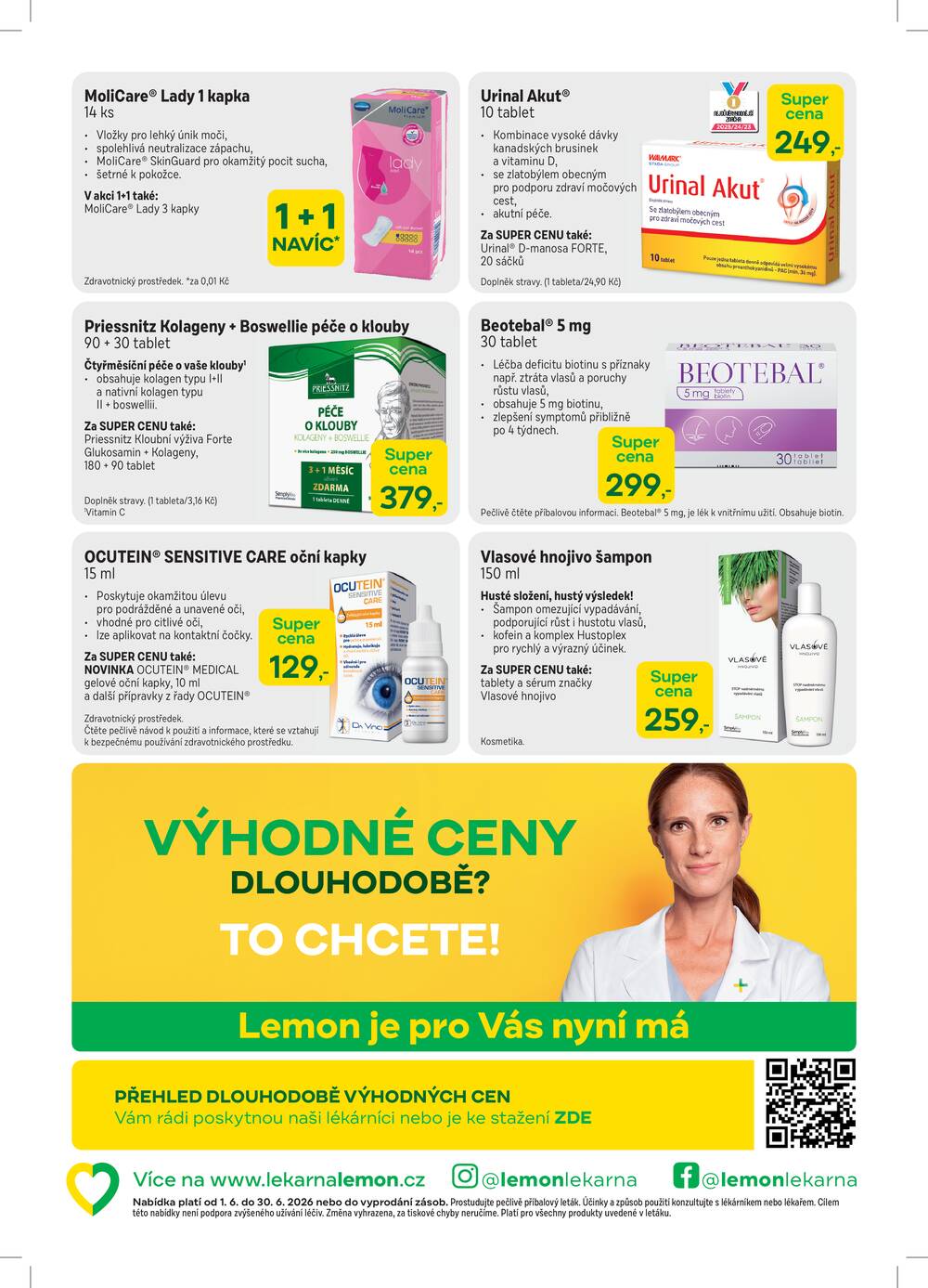 Lékárna LEMON od 1.6. do 30.6.2026