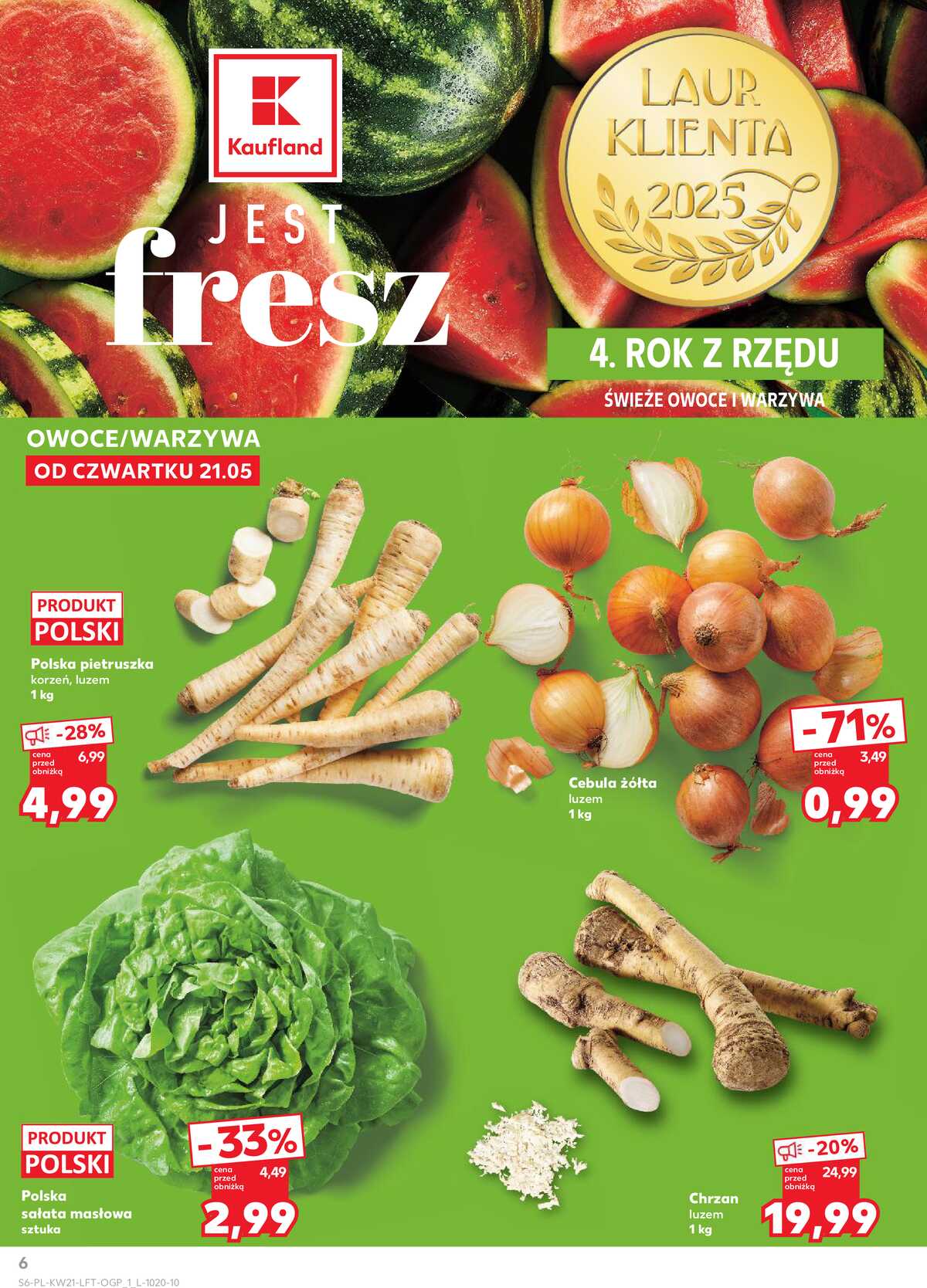 Leták Kaufland Polsko 21.5.-27.5.2026 - Noviny týdne strana 6