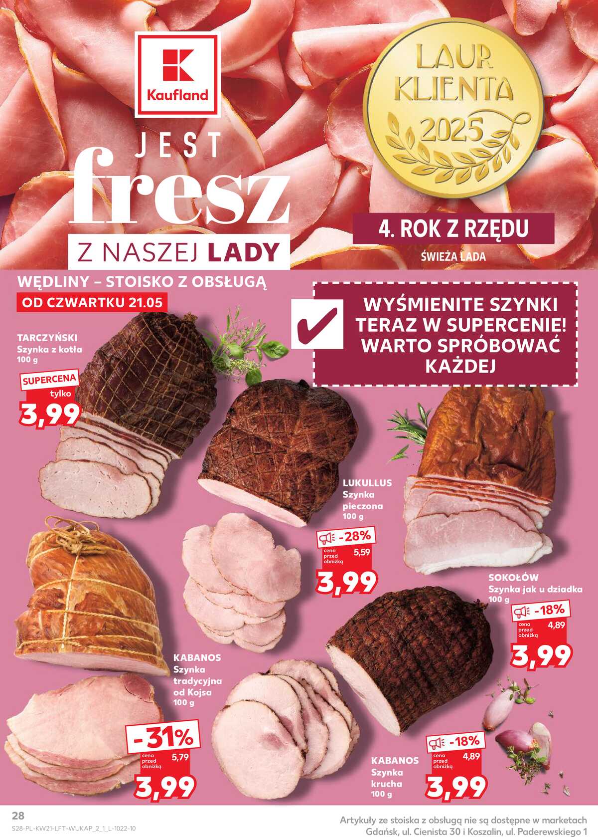 Leták Kaufland Polsko 21.5.-27.5.2026 - Noviny týdne strana 28