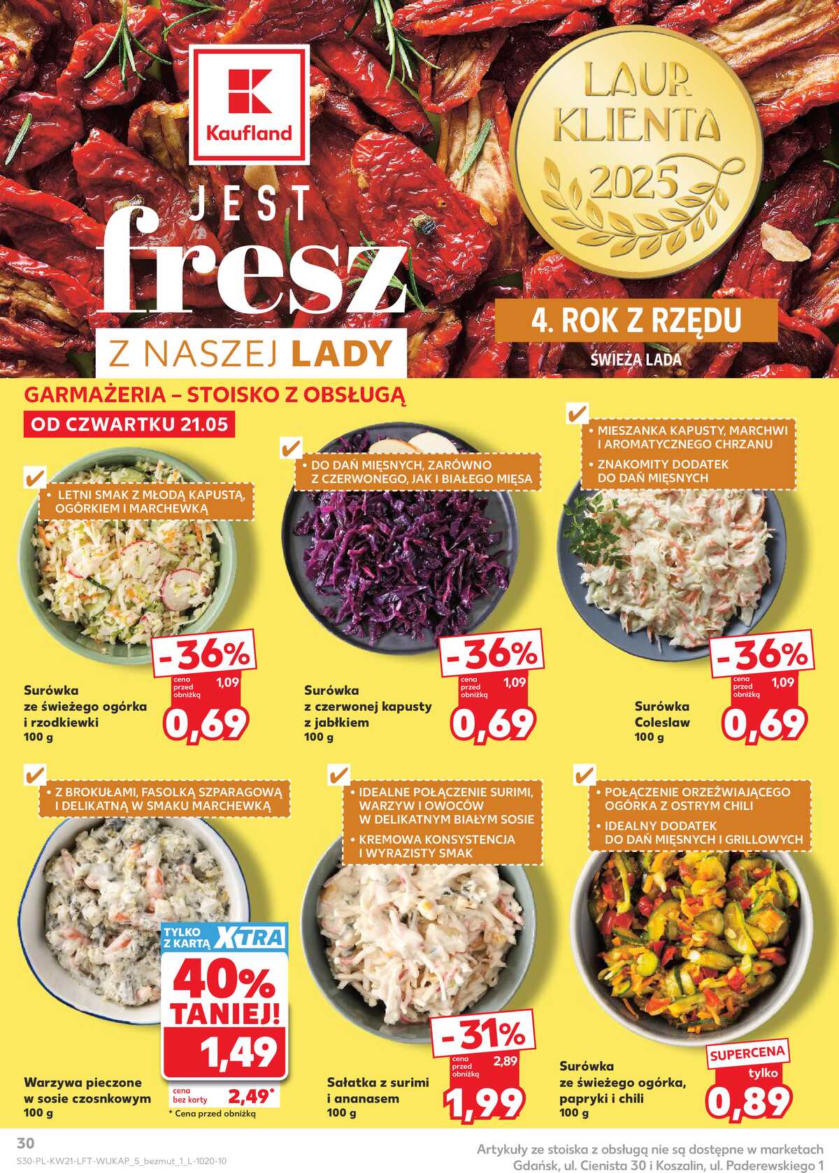 Leták Kaufland Polsko 21.5.-27.5.2026 - Noviny týdne strana 30