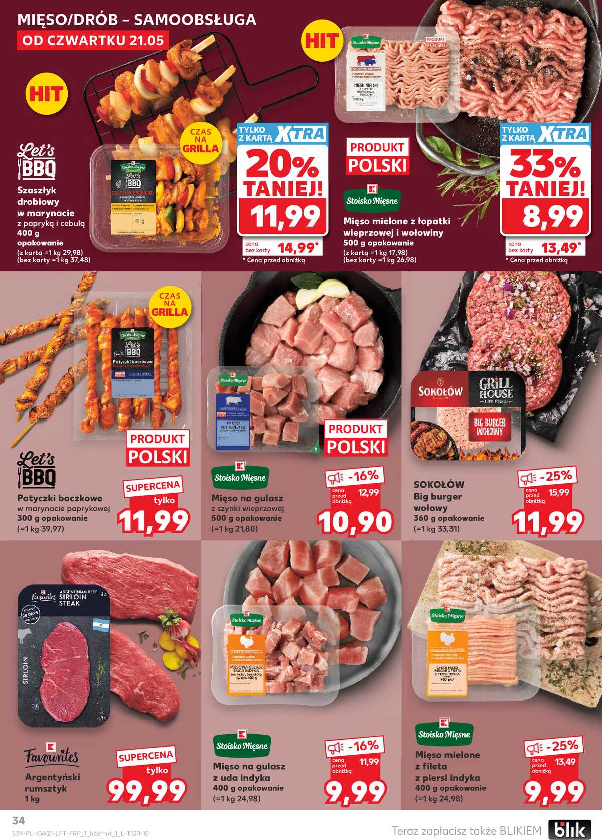 Leták Kaufland Polsko 21.5.-27.5.2026 - Noviny týdne strana 34