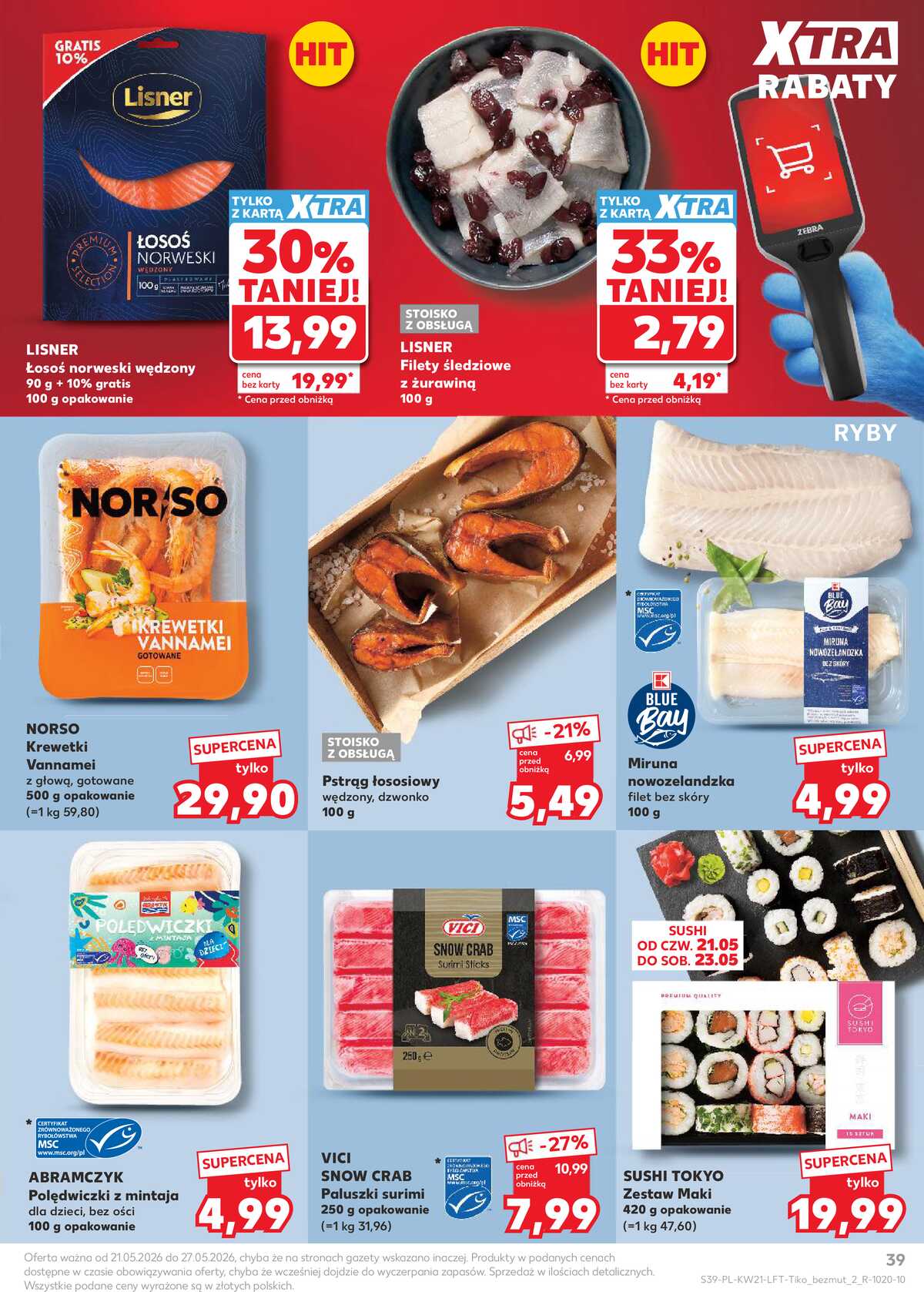 Leták Kaufland Polsko 21.5.-27.5.2026 - Noviny týdne strana 39