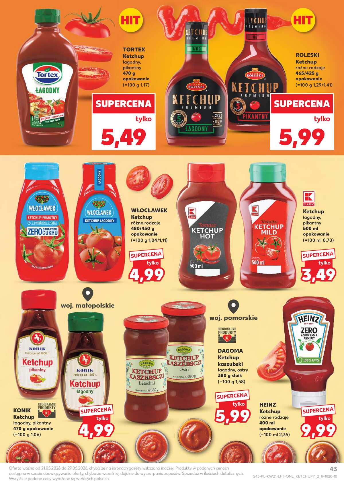 Leták Kaufland Polsko 21.5.-27.5.2026 - Noviny týdne strana 43