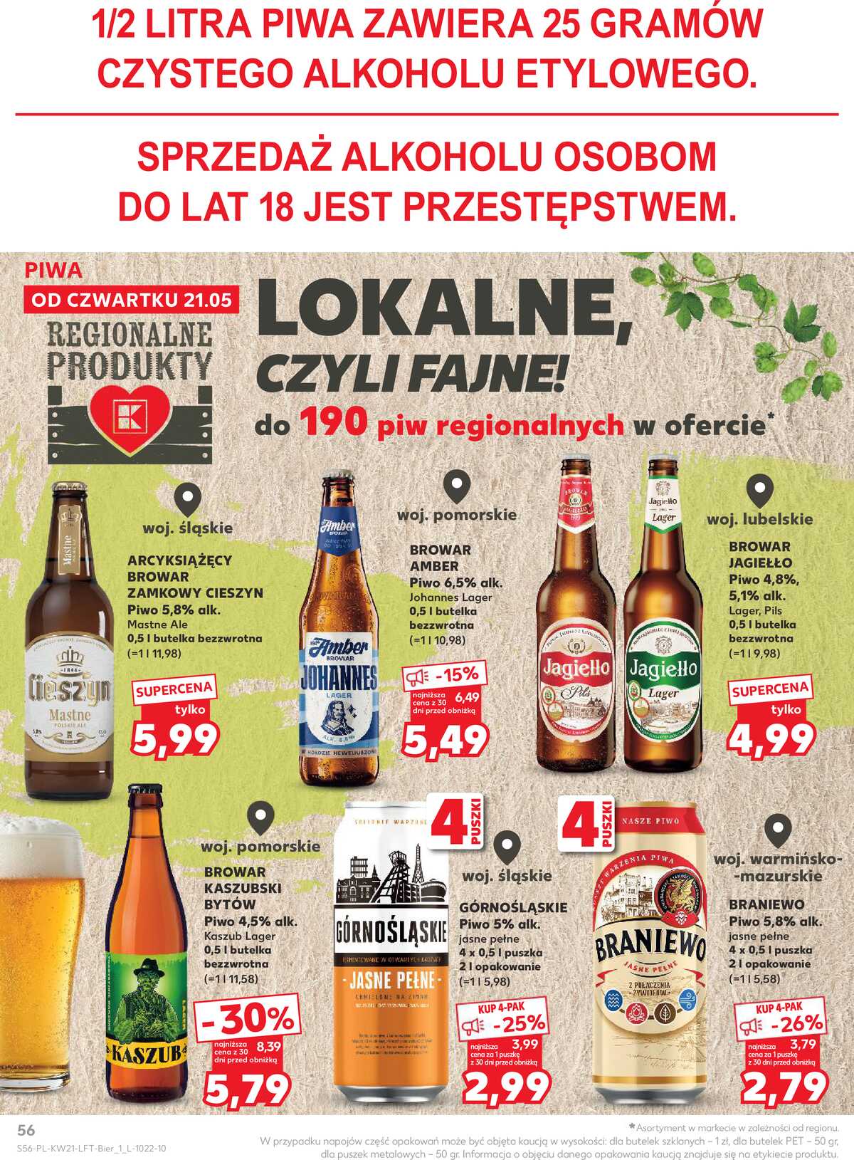 Leták Kaufland Polsko 21.5.-27.5.2026 - Noviny týdne strana 56