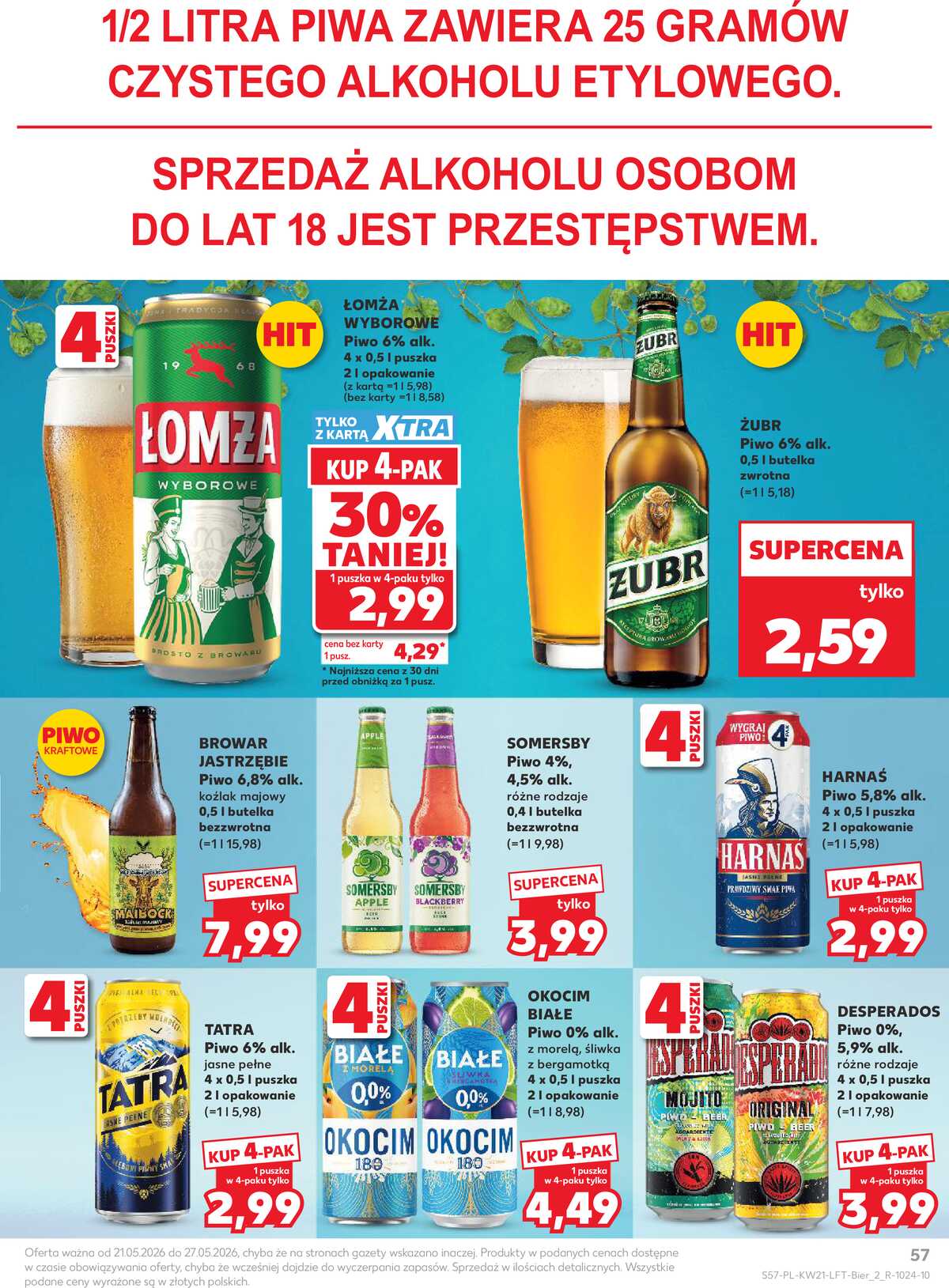Leták Kaufland Polsko 21.5.-27.5.2026 - Noviny týdne strana 57