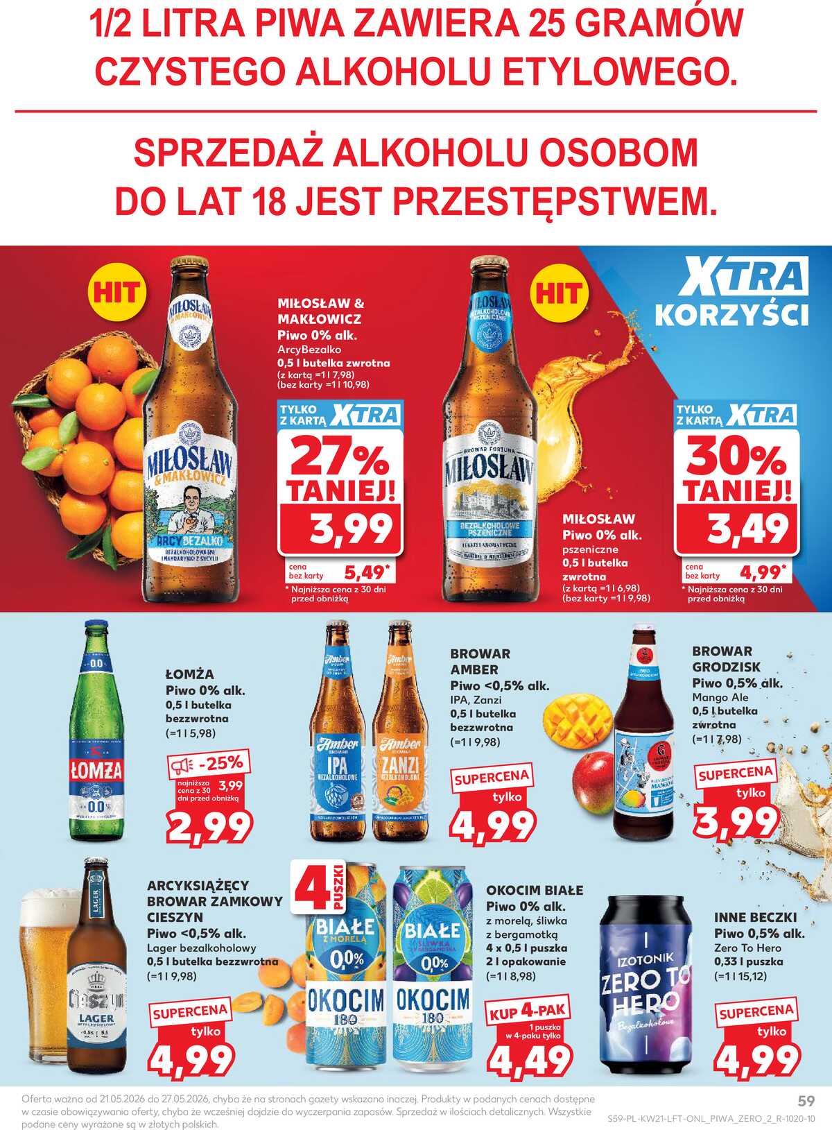 Leták Kaufland Polsko 21.5.-27.5.2026 - Noviny týdne strana 59
