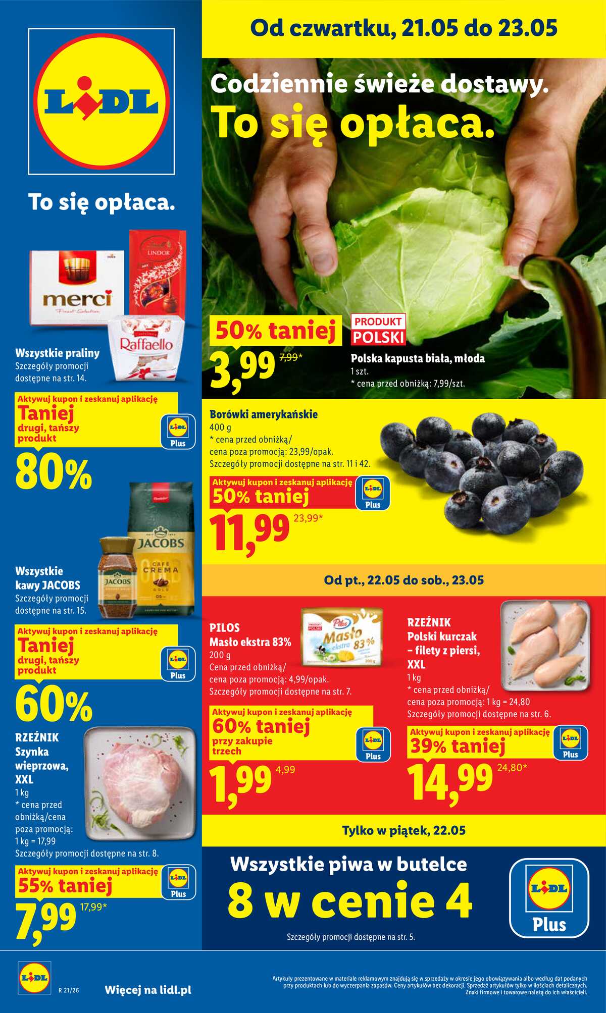 Leták Lidl Polsko 21.5.-23.5.2026 - Zpravodaj platný od 21.05 do 23.05 strana 1