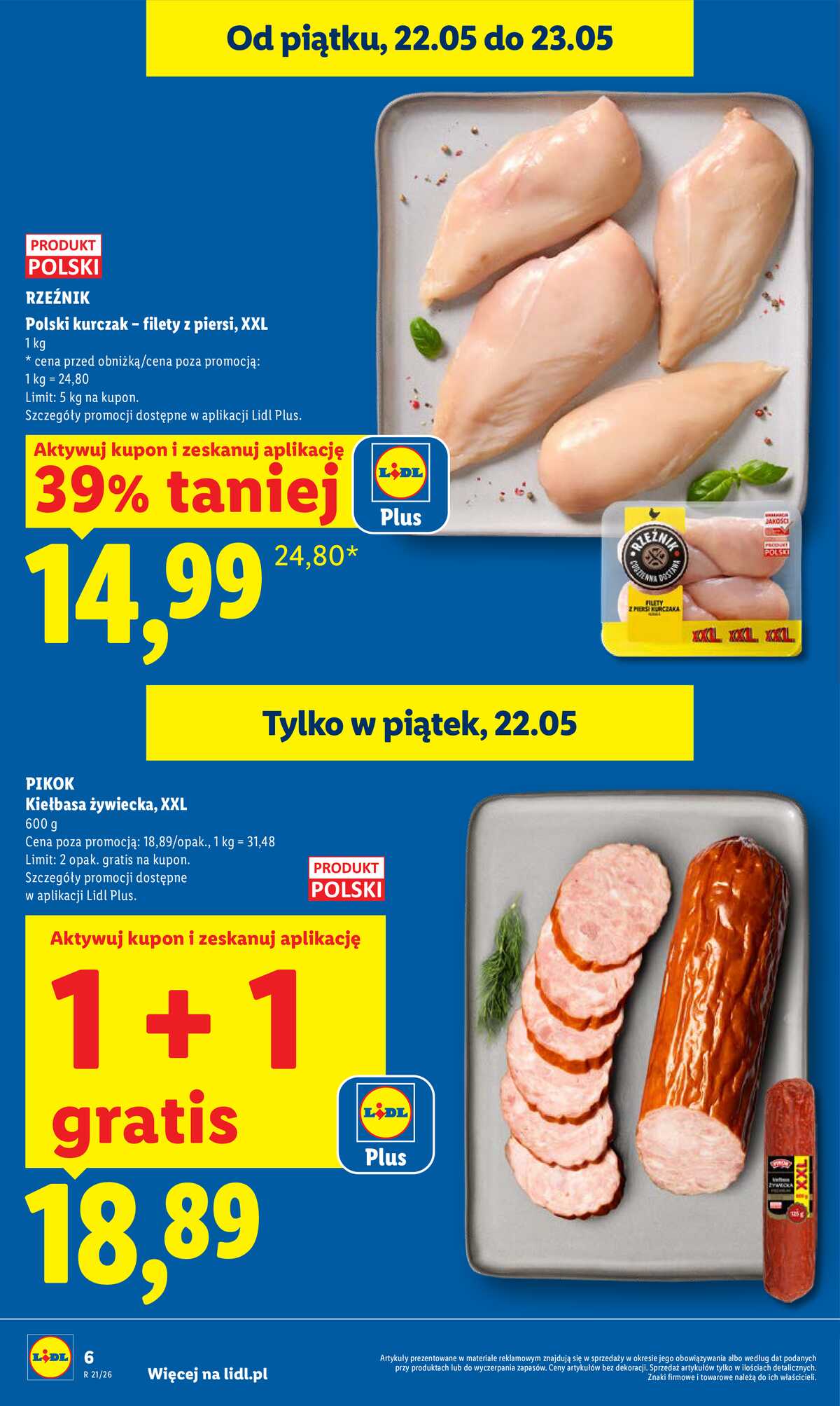 Leták Lidl Polsko 21.5.-23.5.2026 - Zpravodaj platný od 21.05 do 23.05 strana 6