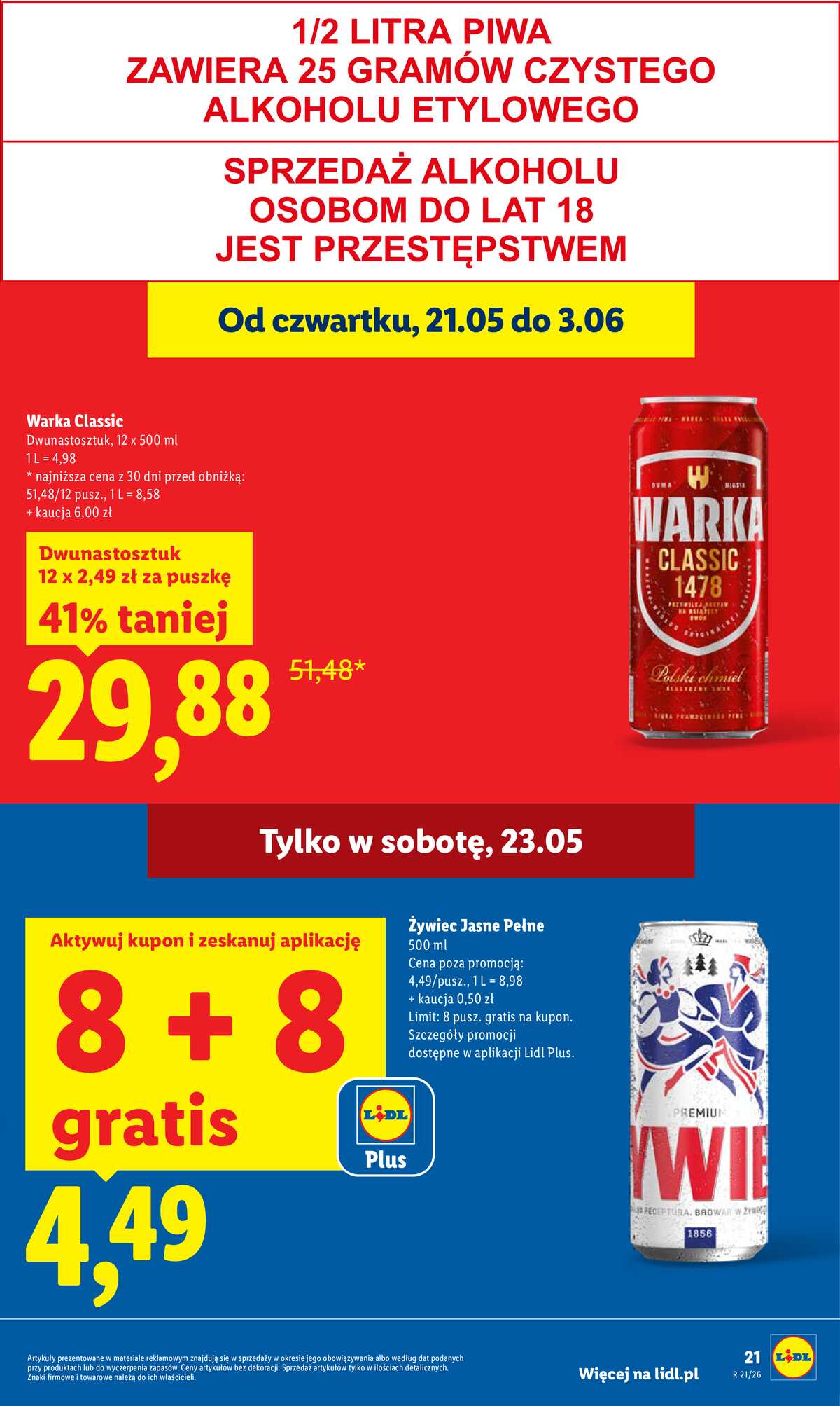 Leták Lidl Polsko 21.5.-23.5.2026 - Zpravodaj platný od 21.05 do 23.05 strana 21