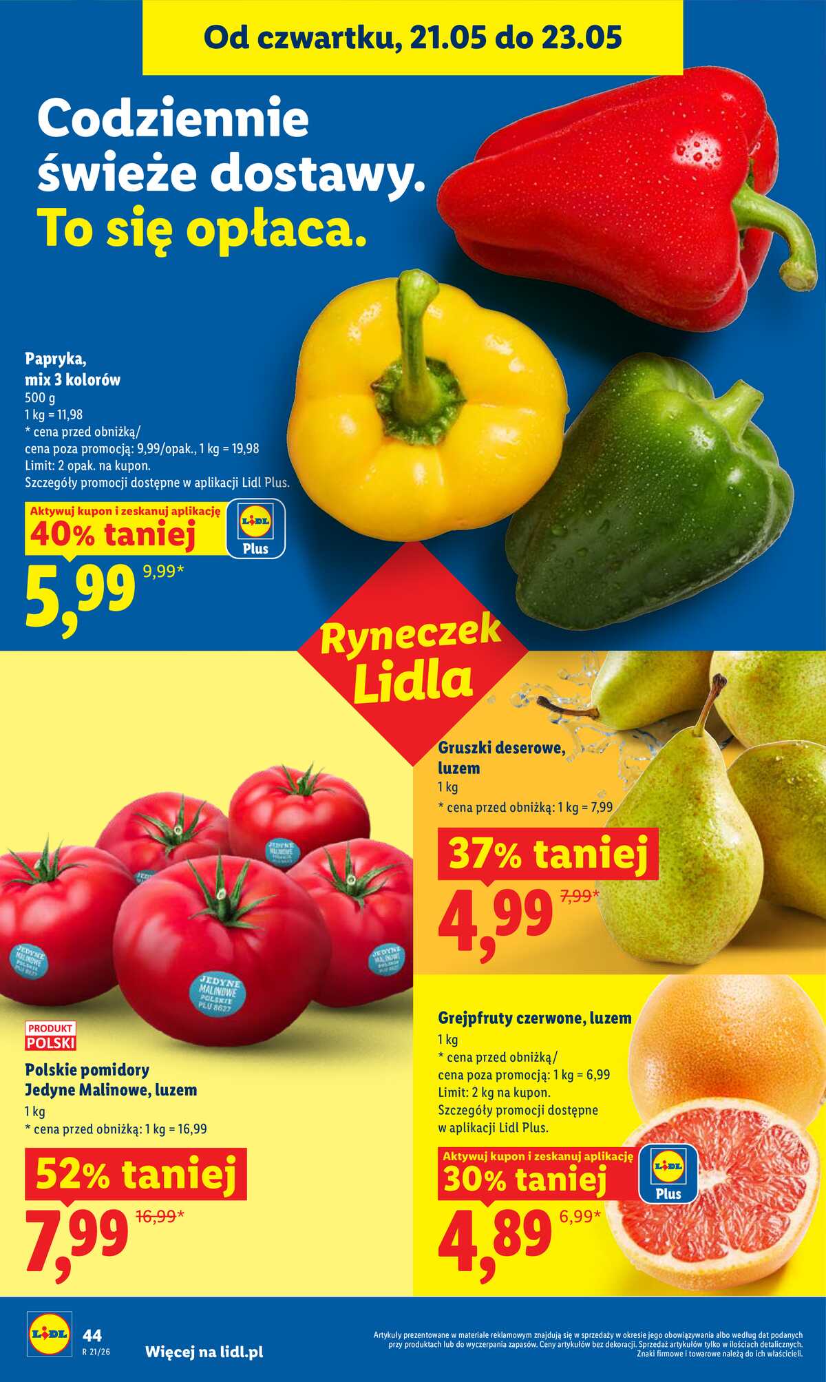 Leták Lidl Polsko 21.5.-23.5.2026 - Zpravodaj platný od 21.05 do 23.05 strana 44