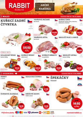 RABBIT řeznictví letáky
