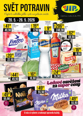 JIP Cash &amp;amp; Carry Brno, Praha, Ostrava, Jilemnice, Pardubice, Ostrava, Karlovy Vary, Olomouc a Zlín od 20.5. do 26.5.2026
