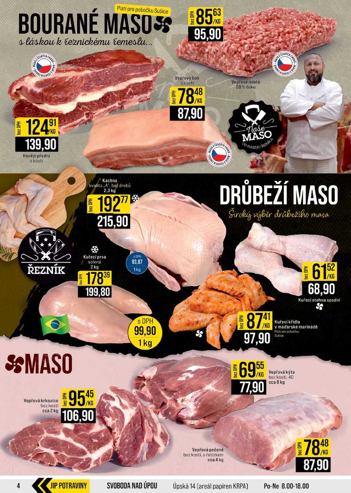 JIP Cash & Carry České Budějovice, Most, Náchod, Polička, Sušice a Svoboda nad Úpou od 20.5. do 26.5.2026 strana 4