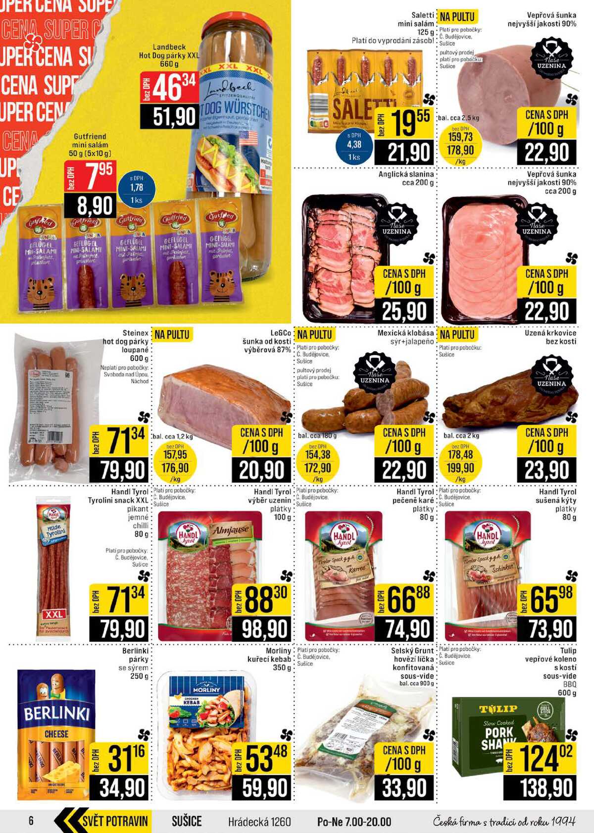JIP Cash & Carry České Budějovice, Most, Náchod, Polička, Sušice a Svoboda nad Úpou od 20.5. do 26.5.2026 strana 6