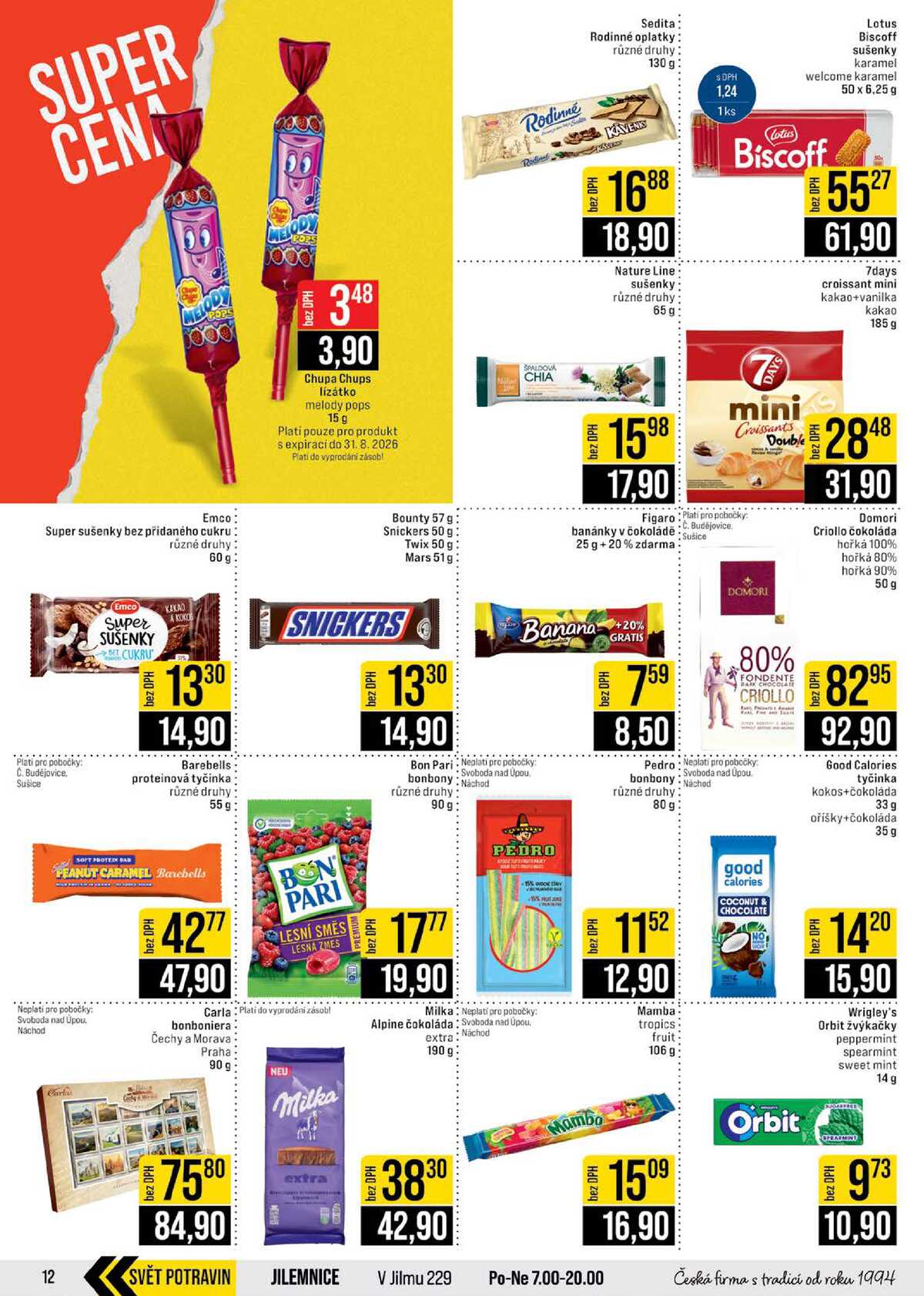 JIP Cash & Carry České Budějovice, Most, Náchod, Polička, Sušice a Svoboda nad Úpou od 20.5. do 26.5.2026 strana 12