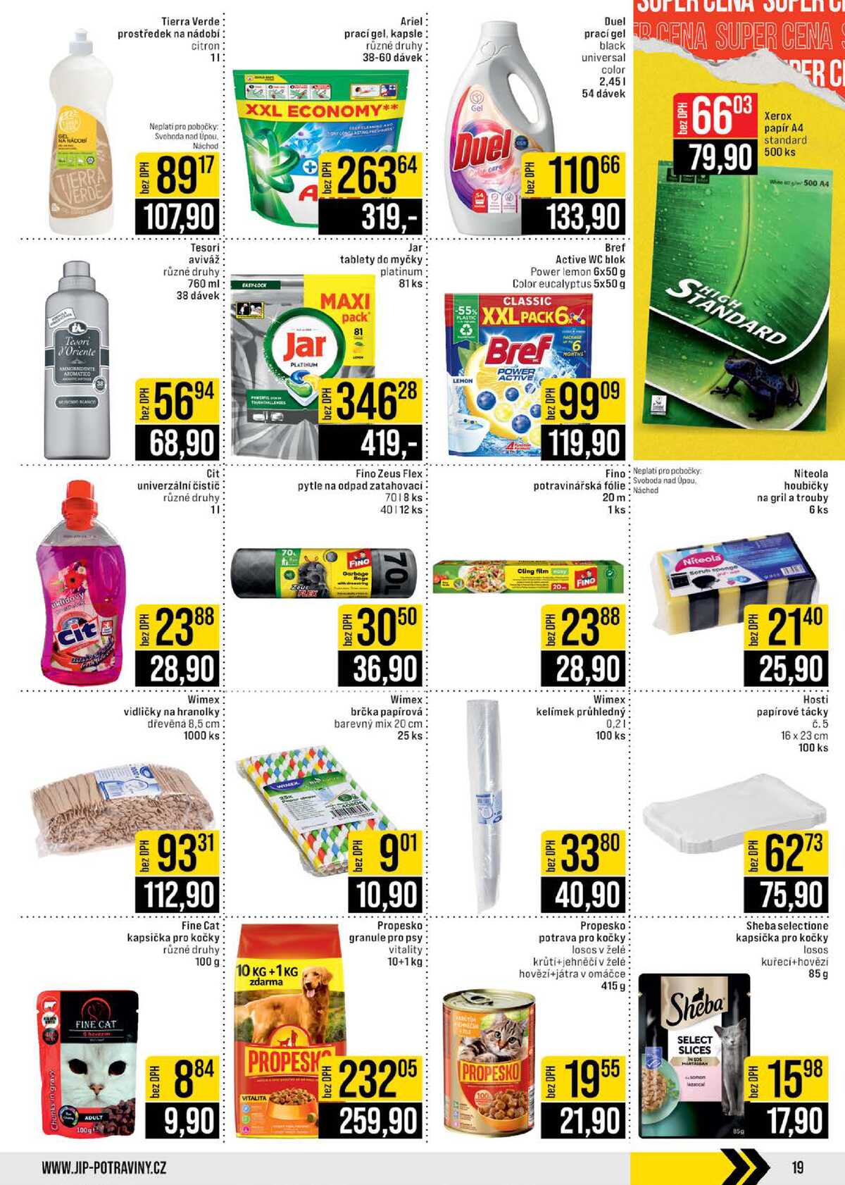 JIP Cash & Carry České Budějovice, Most, Náchod, Polička, Sušice a Svoboda nad Úpou od 20.5. do 26.5.2026 strana 19