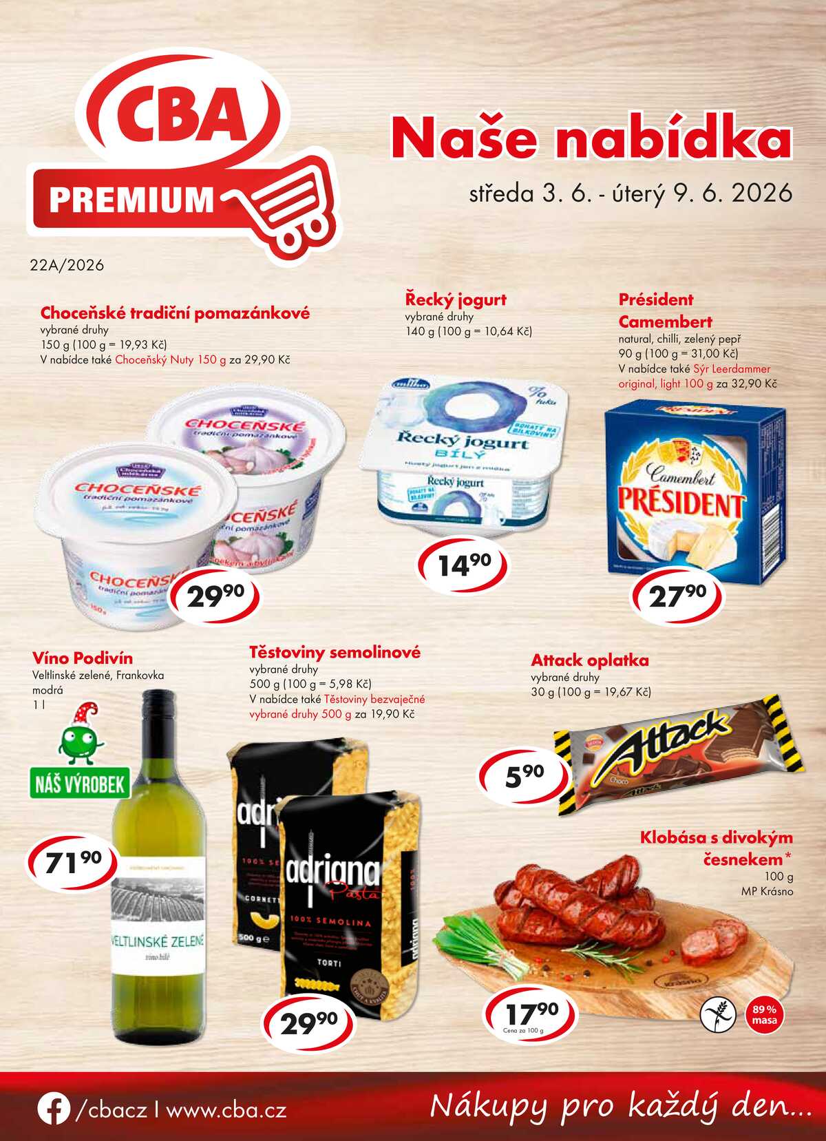 CBA Premium od 3.6. do 9.6.2026 strana 1