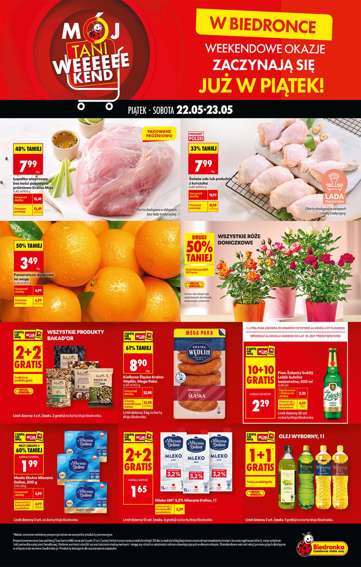 Leták Biedronka Polsko 22.5.-23.5.2026 strana 1