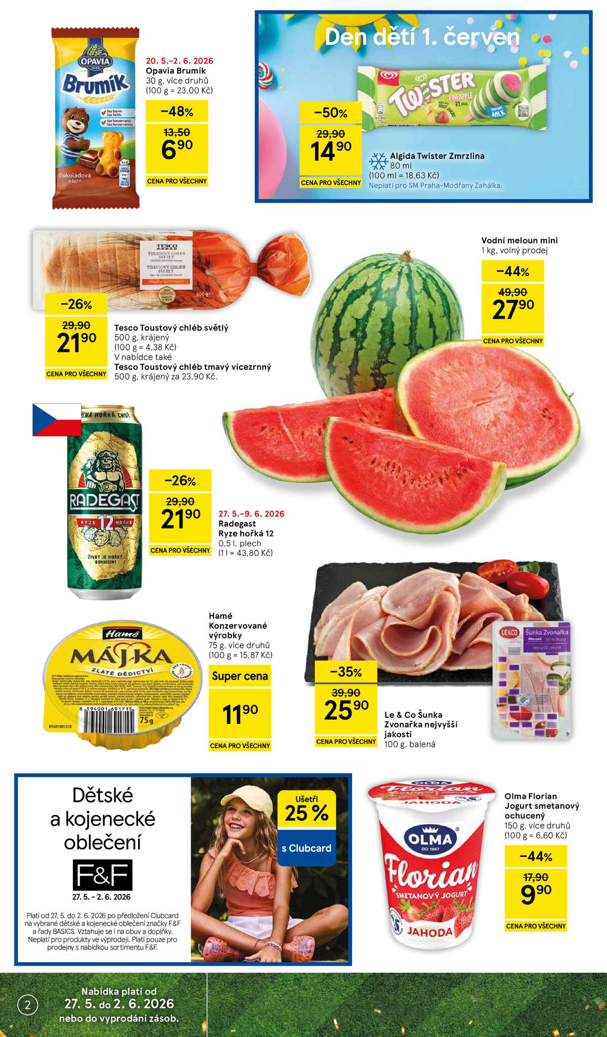 Tesco supermarkety od 27.5. do 2.6.2026 strana 2