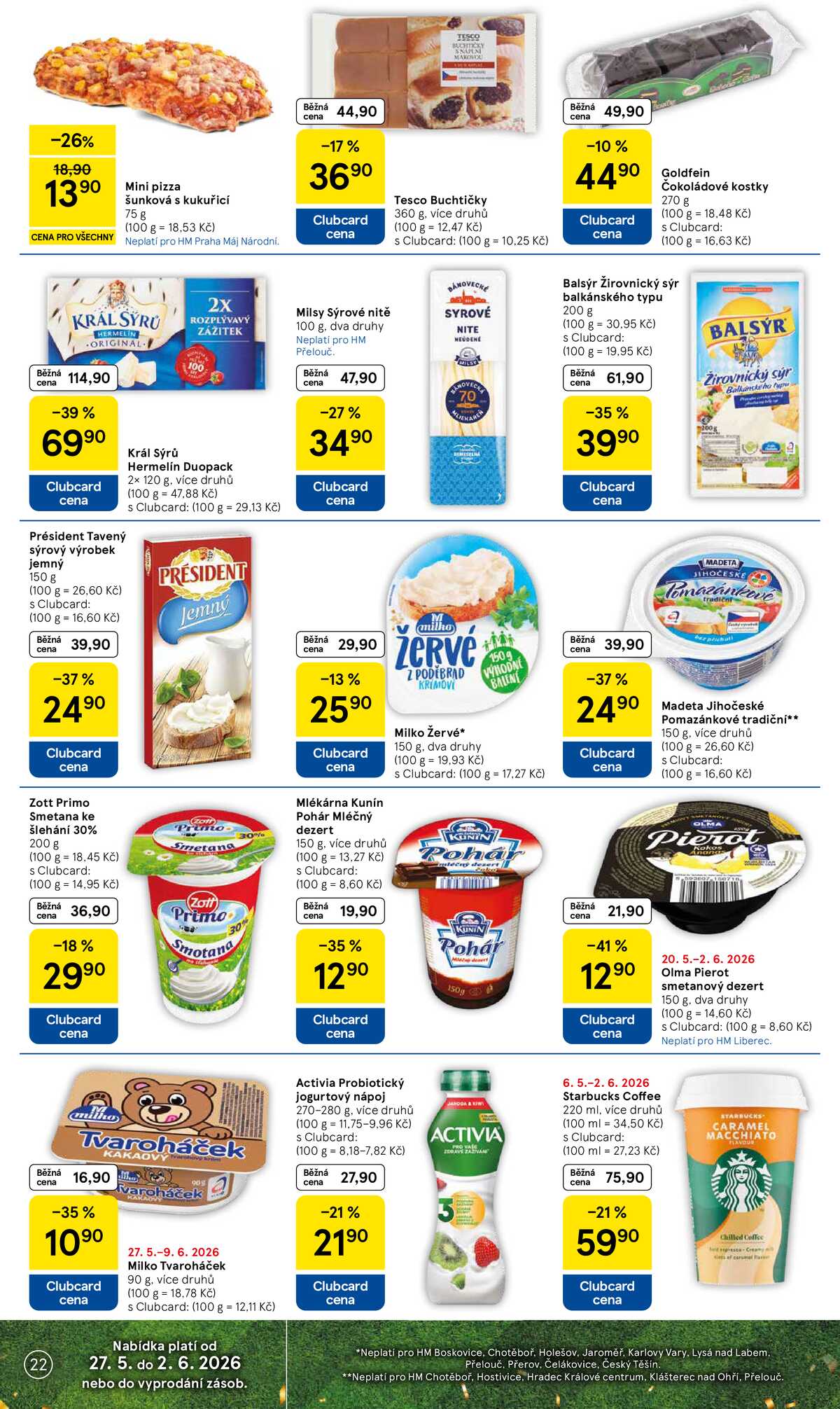 Tesco malé hypermarkety od 27.5. do 2.6.2026 strana 22