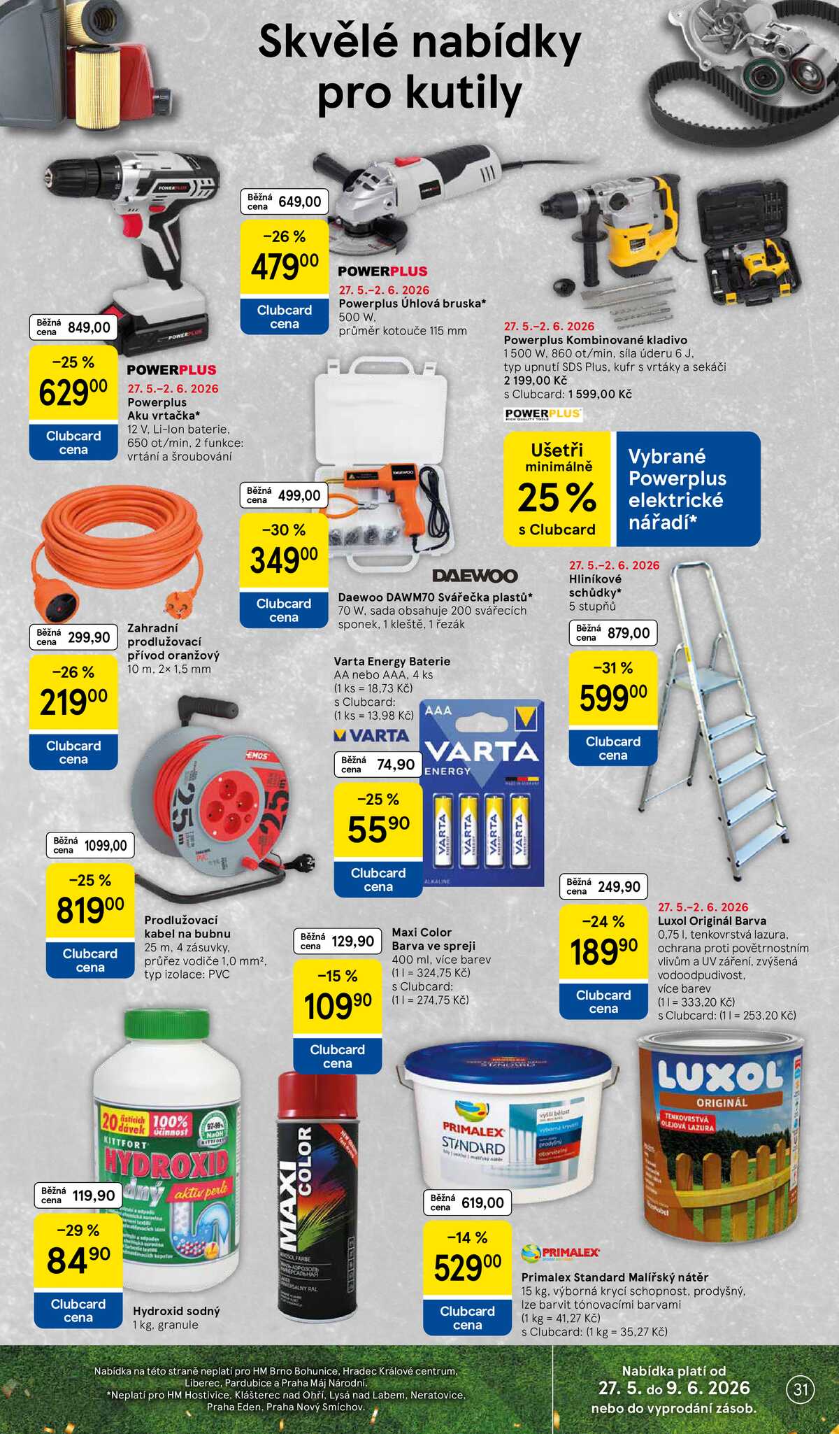 Tesco malé hypermarkety od 27.5. do 2.6.2026 strana 31