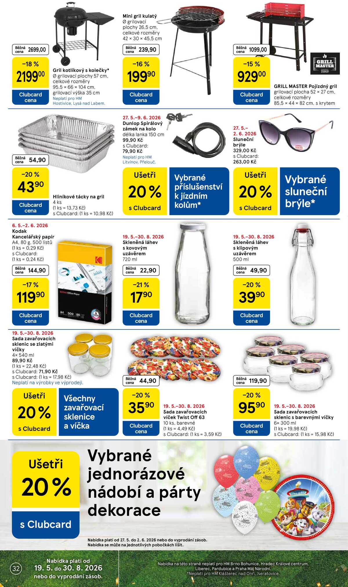 Tesco malé hypermarkety od 27.5. do 2.6.2026 strana 32
