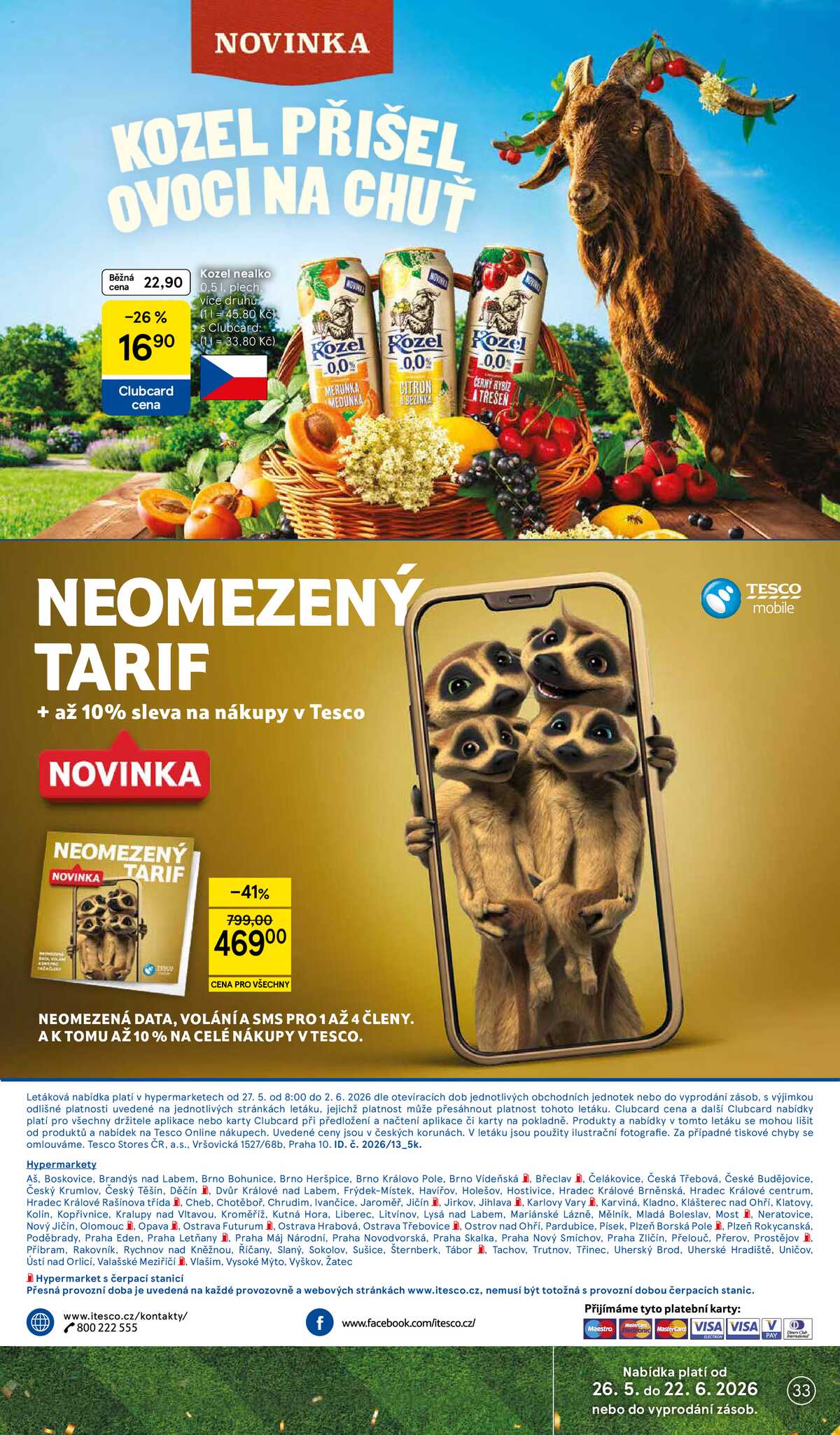 Tesco malé hypermarkety od 27.5. do 2.6.2026 strana 33