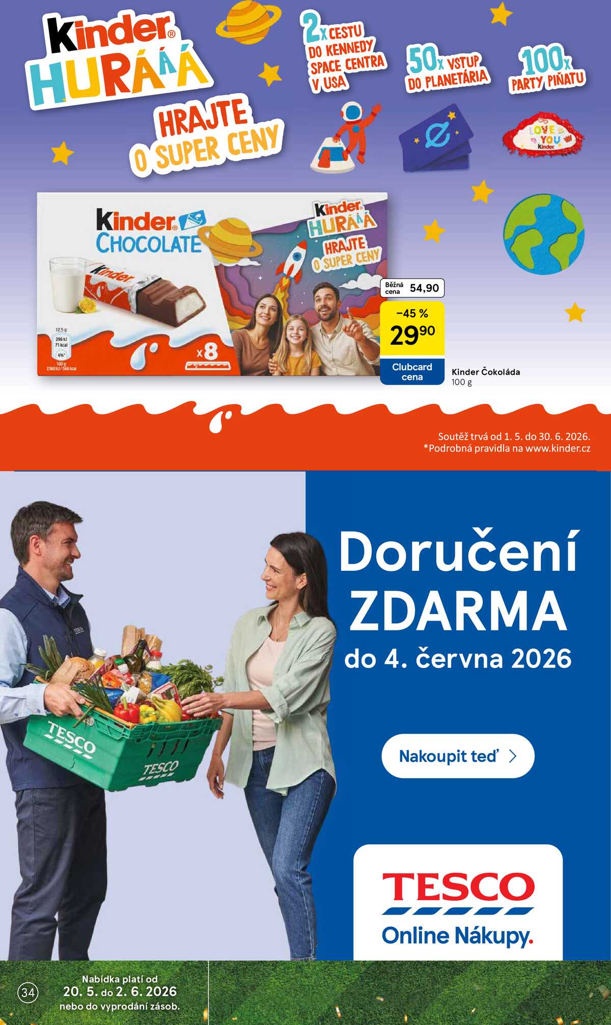 Tesco malé hypermarkety od 27.5. do 2.6.2026 strana 34