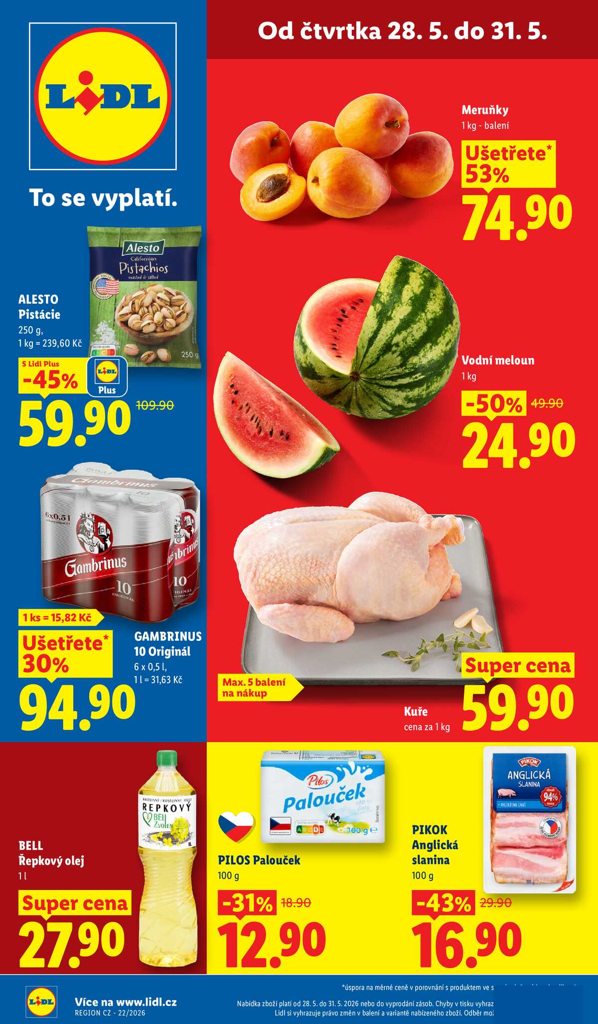 Lidl Čtvrtek od 28.5. do 31.5.2026 strana 1