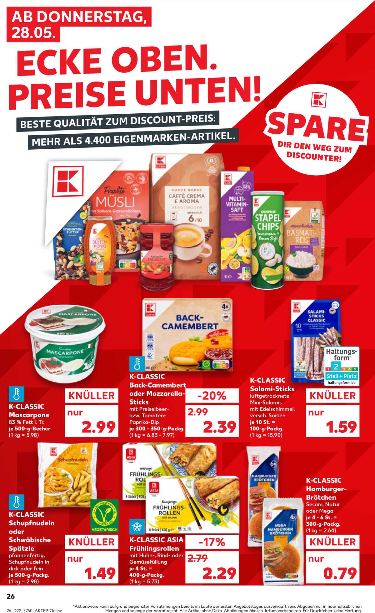 Leták Kaufland Německo 28.5.-3.6.2026 strana 26