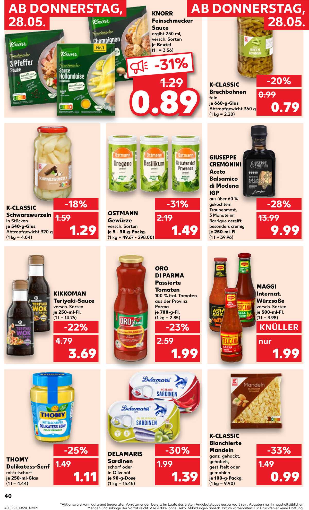 Leták Kaufland Německo 28.5.-3.6.2026 strana 40