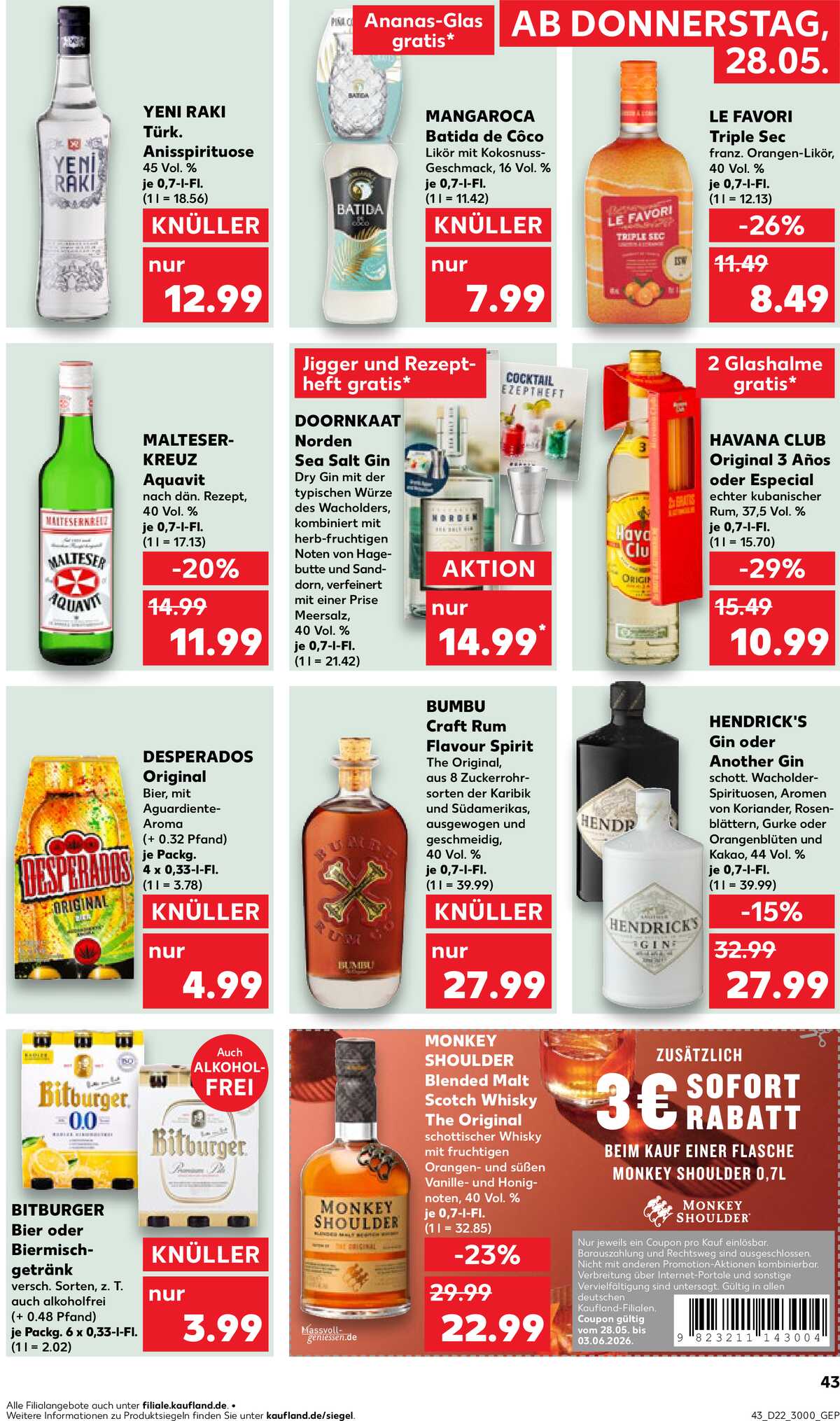 Leták Kaufland Německo 28.5.-3.6.2026 strana 43