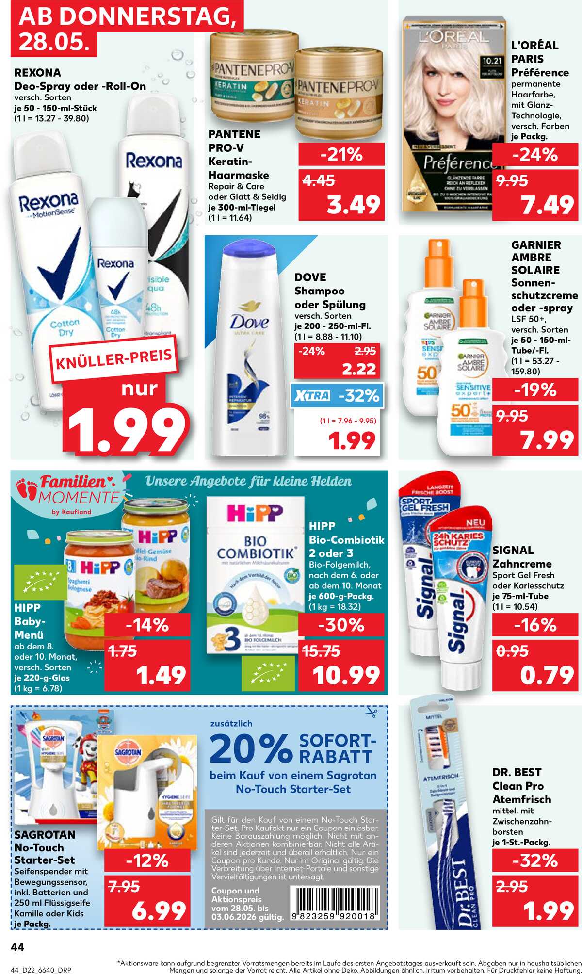Leták Kaufland Německo 28.5.-3.6.2026 strana 44