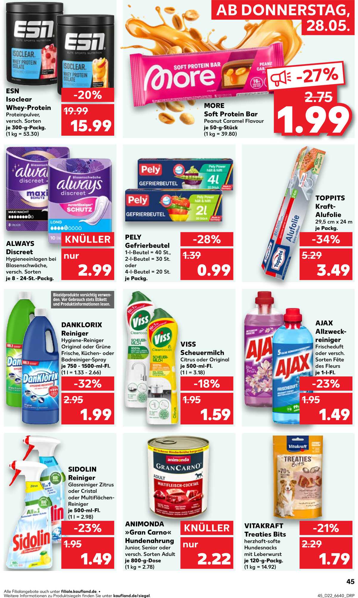 Leták Kaufland Německo 28.5.-3.6.2026 strana 45