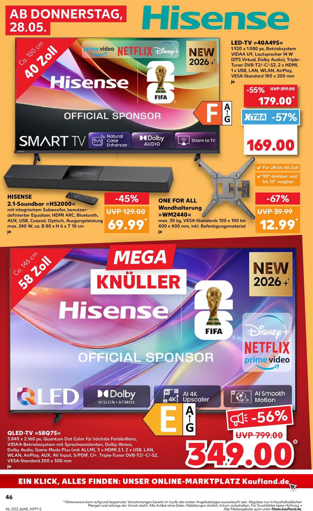 Leták Kaufland Německo 28.5.-3.6.2026 strana 46